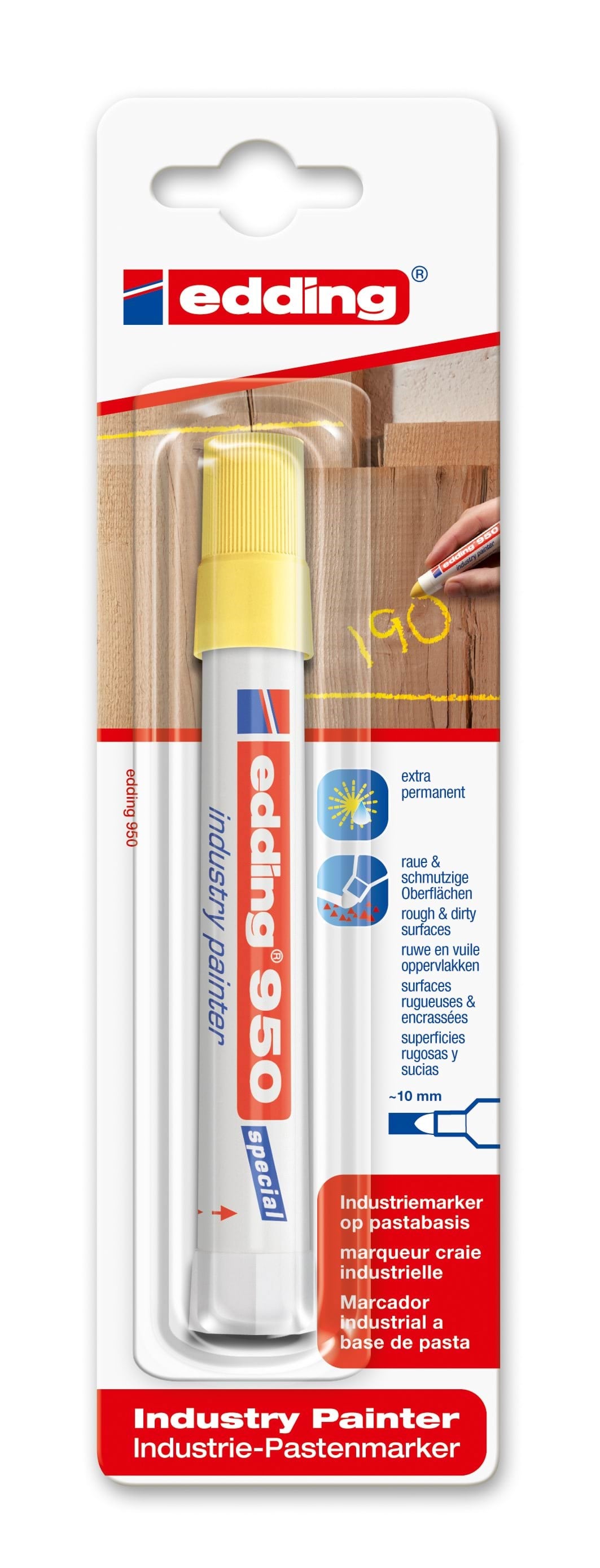 Edding E-950 Industry Painter Yellow - Utensilien Zum Schreiben Und Zeichnen 4-950-1-4005