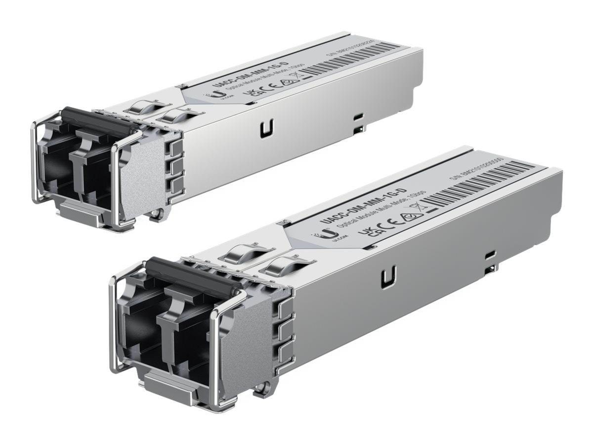 Ubiquiti Uacc-om-mm-1g-d-2 Sfp Multi-mode Duplex Fiber Transceiver 550m 850nm (Pack of 2) - Repeater Transceiver