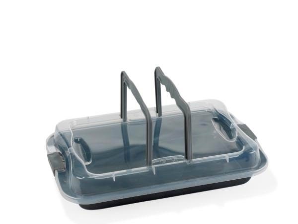 Funktion Backblech Baking Pan With Lid 36.0x23 cm Grey - Backbleche Bratpfannen Roste