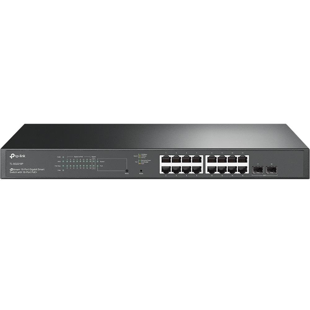 Tp-link Tl-sg2218p Jetstream 18-port Gigabit Smart Switch With 16-port Poe+ (150w) - Switches