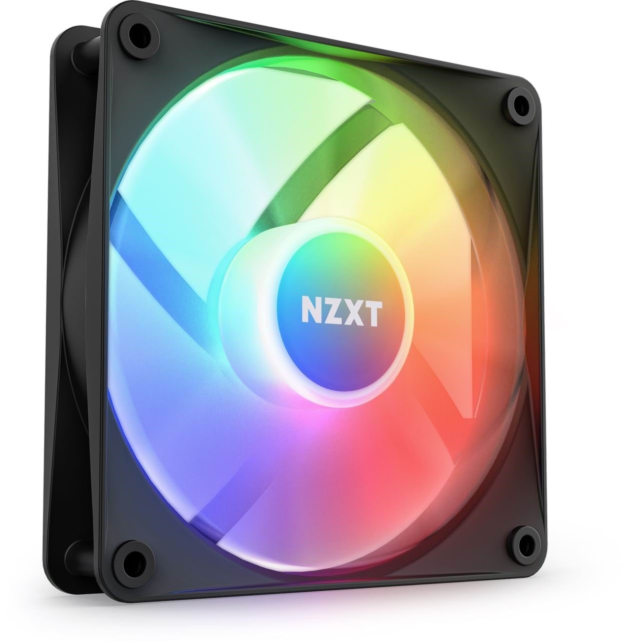 Nzxt F120 Rgb Core - Black - Gehäuselüfter - 120mm - Schwarz Mit Rgb Led - 34 Dba - Gehaeuseluefter Rf-c12sf-b1
