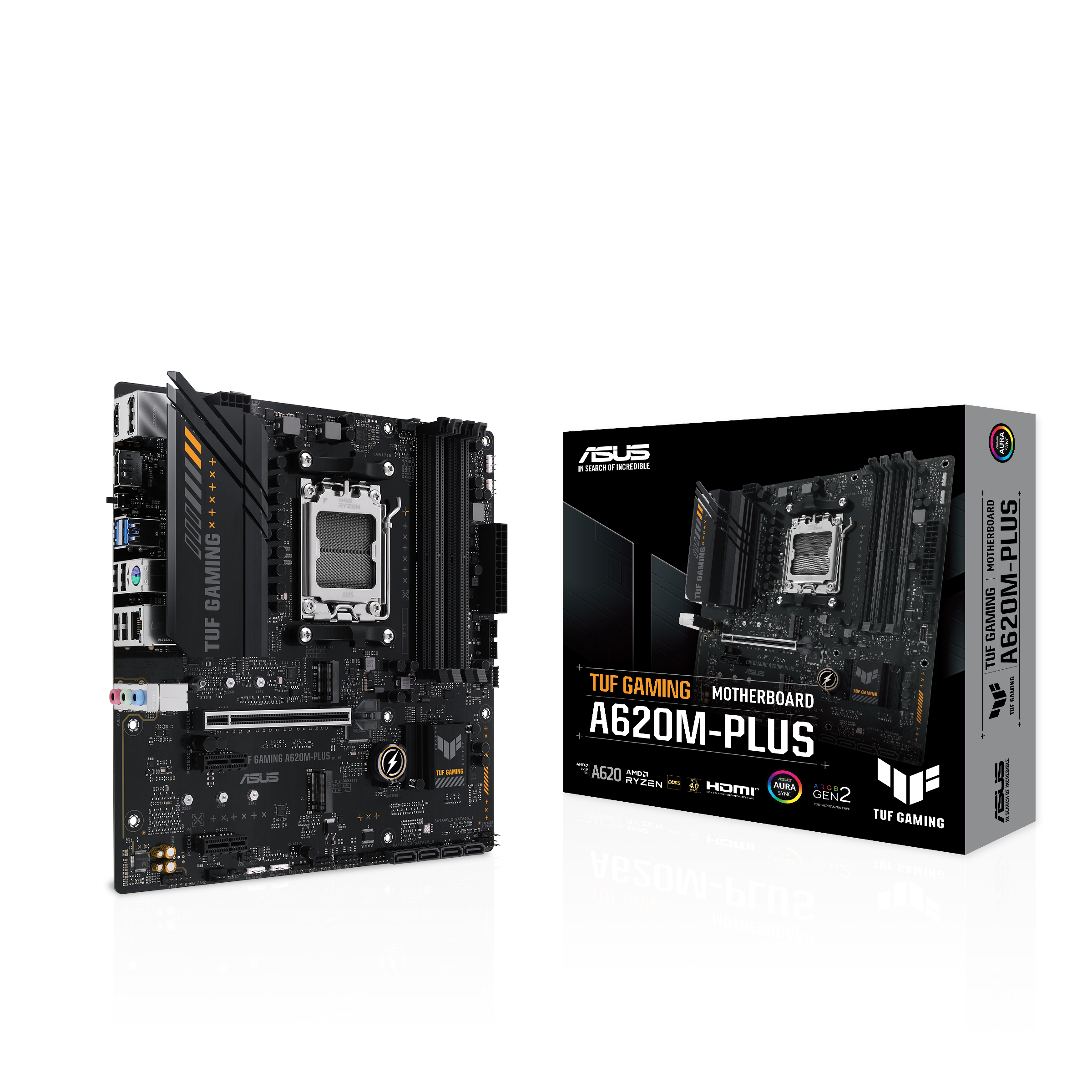 Asus Tuf Gaming A620m-plus Mainboard - Amd A620 - Amd Am5 - Ddr5 Ram - Micro-atx 90mb1ez0-m0eay0