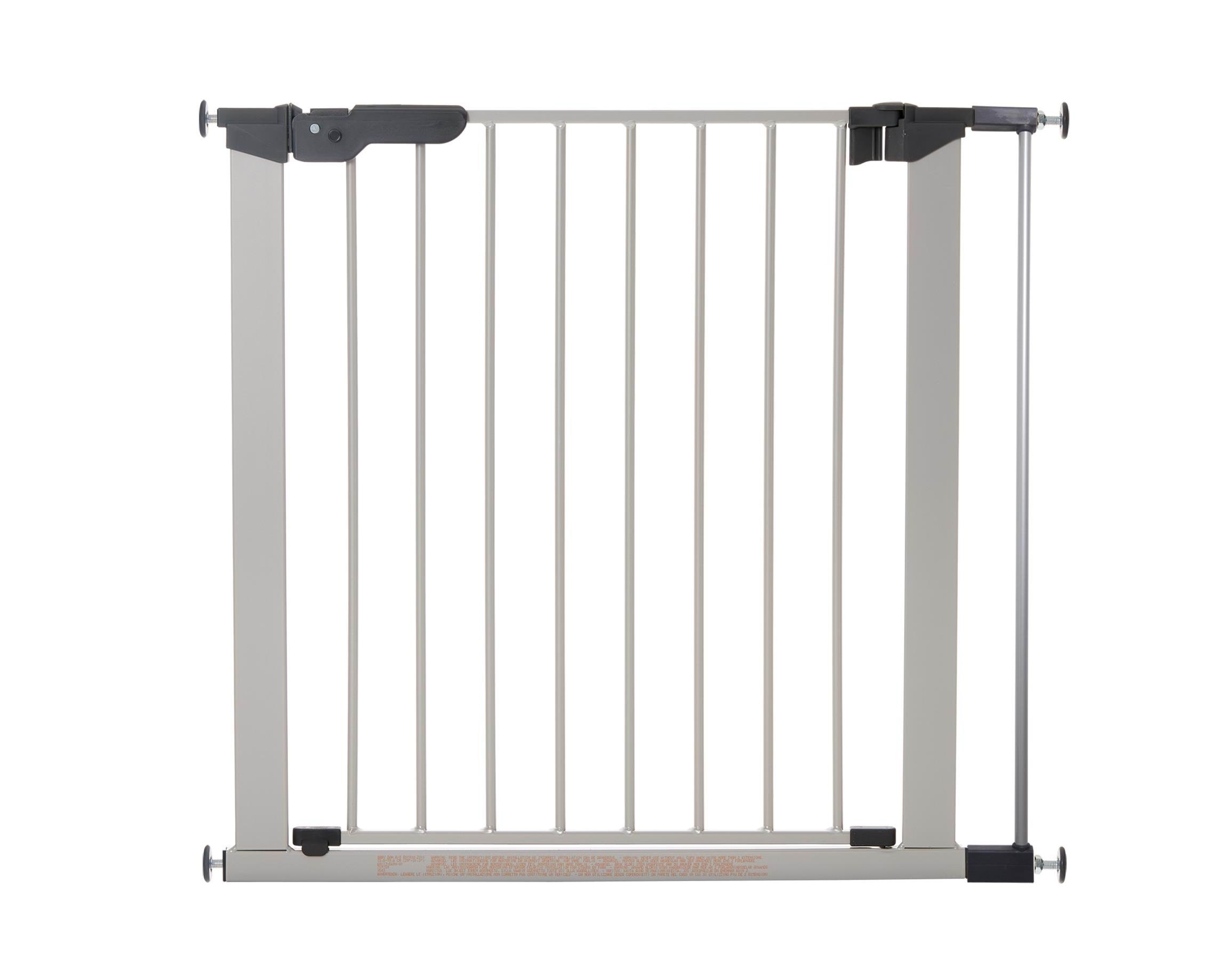 Babydan Premier Safety Gate With 1 Extension Silver 79.5-86.5 cm - Babypflege
