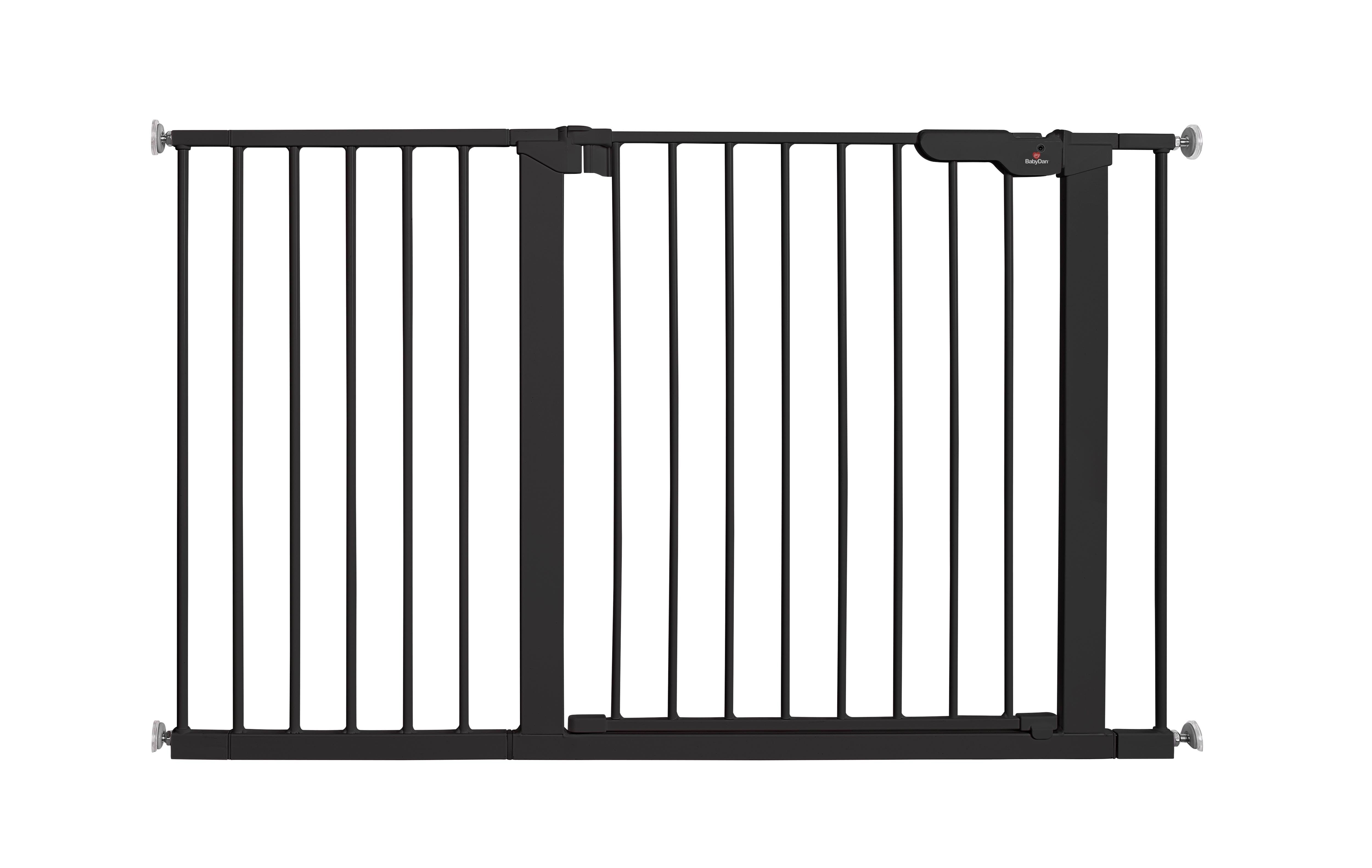 Babydan Premier Safety Gate Extra Wide Black 119.3-125.6 cm - Babypflege