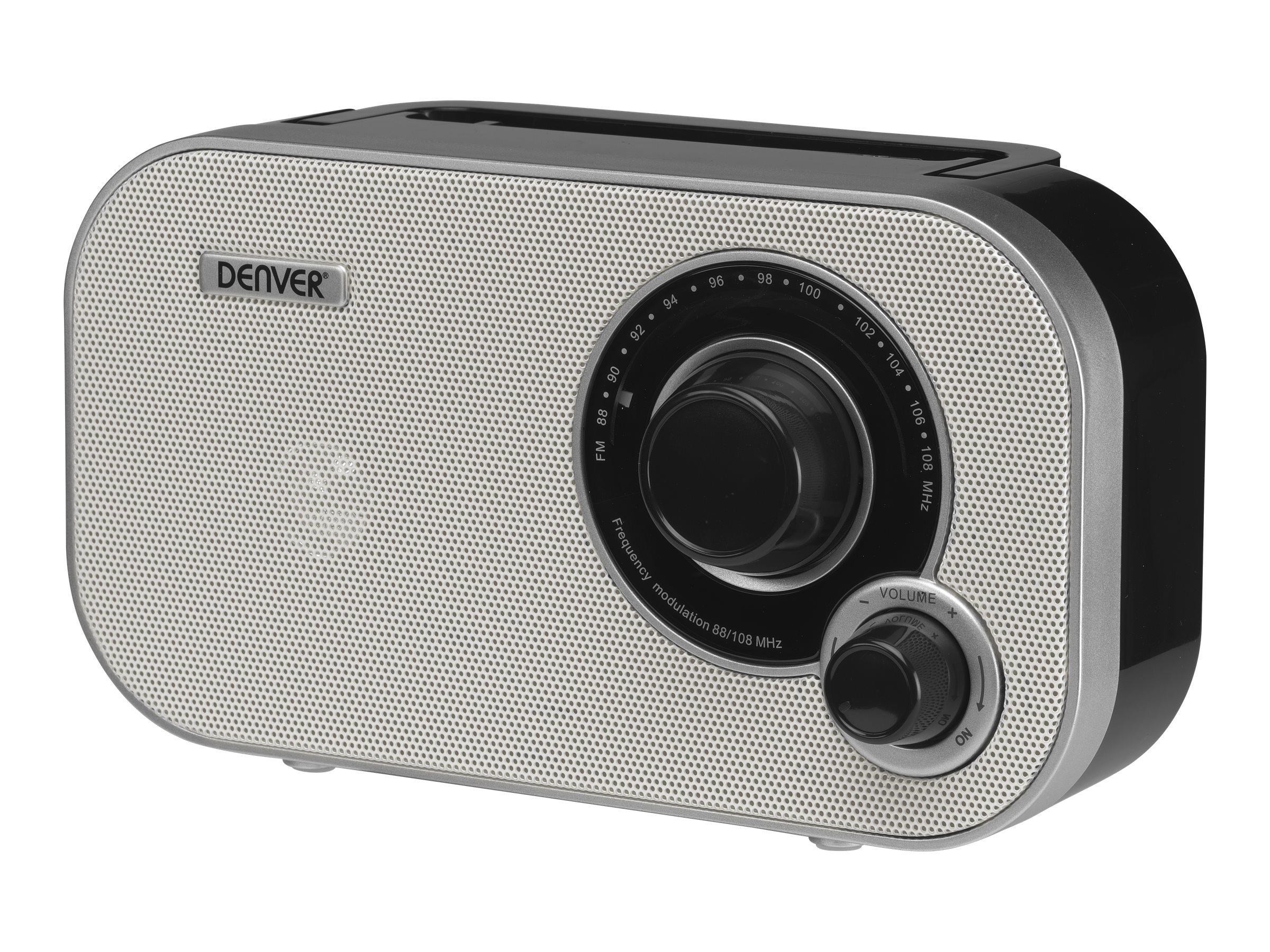 Denver Tr-51white - Portable Radio - FM - Mono - Dab Netzwerk Und Radiowecker