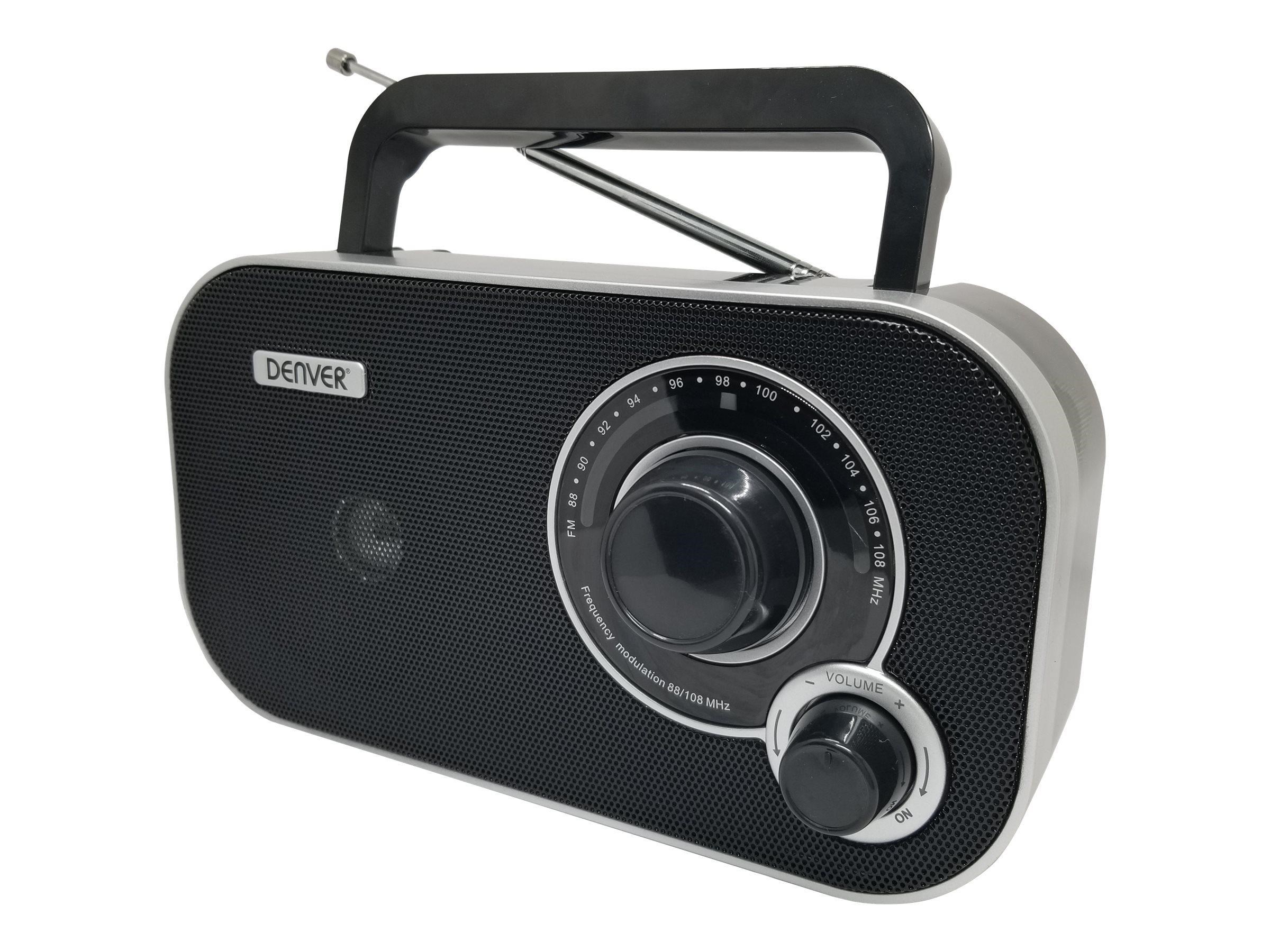 Denver Tr-51 Black - Portable Radio - FM - Dab Netzwerk Und Radiowecker