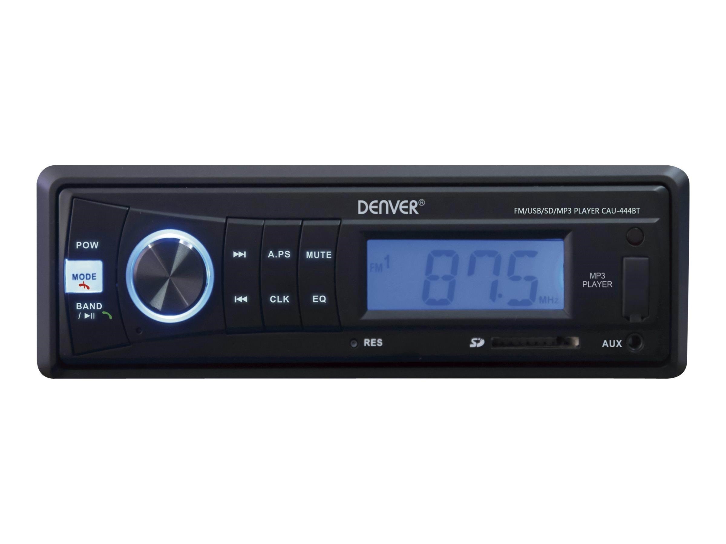 Denver Cau-444bt - Car - Digital Receiver - In-dash Unit - Single-din - Autoradio - Autoradios
