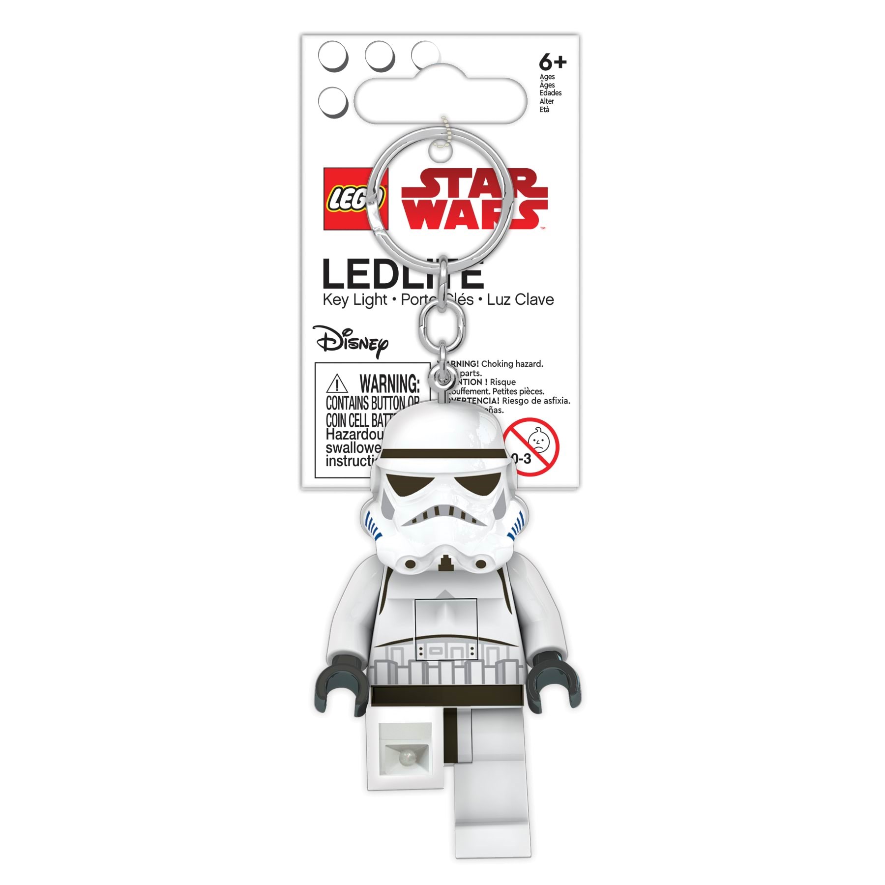 Lego Star Wars Stormtrooper Key Chain With Led Light - Schul Zubehoer 4005036-lgl-ke12h