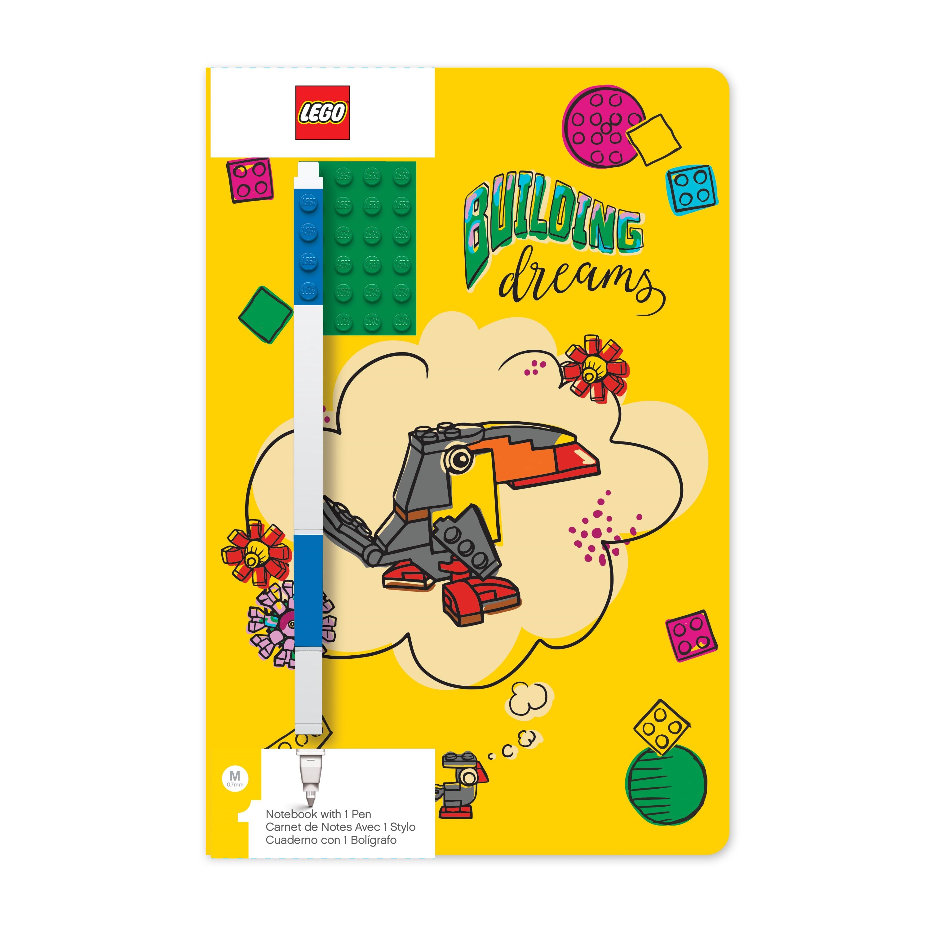 Euromic Lego Stationery Notebook Building Dreams W/gel Pen - Schul Zubehoer 4003063-52525