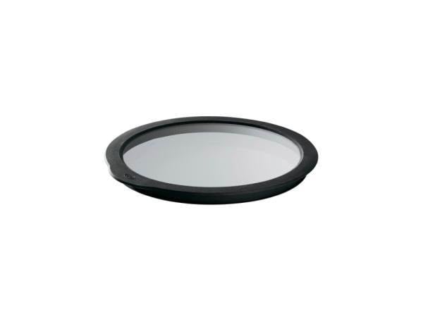 Rösle Glass Lid 16 cm Clear/black Glass/silicone - Kuechenzubehoer