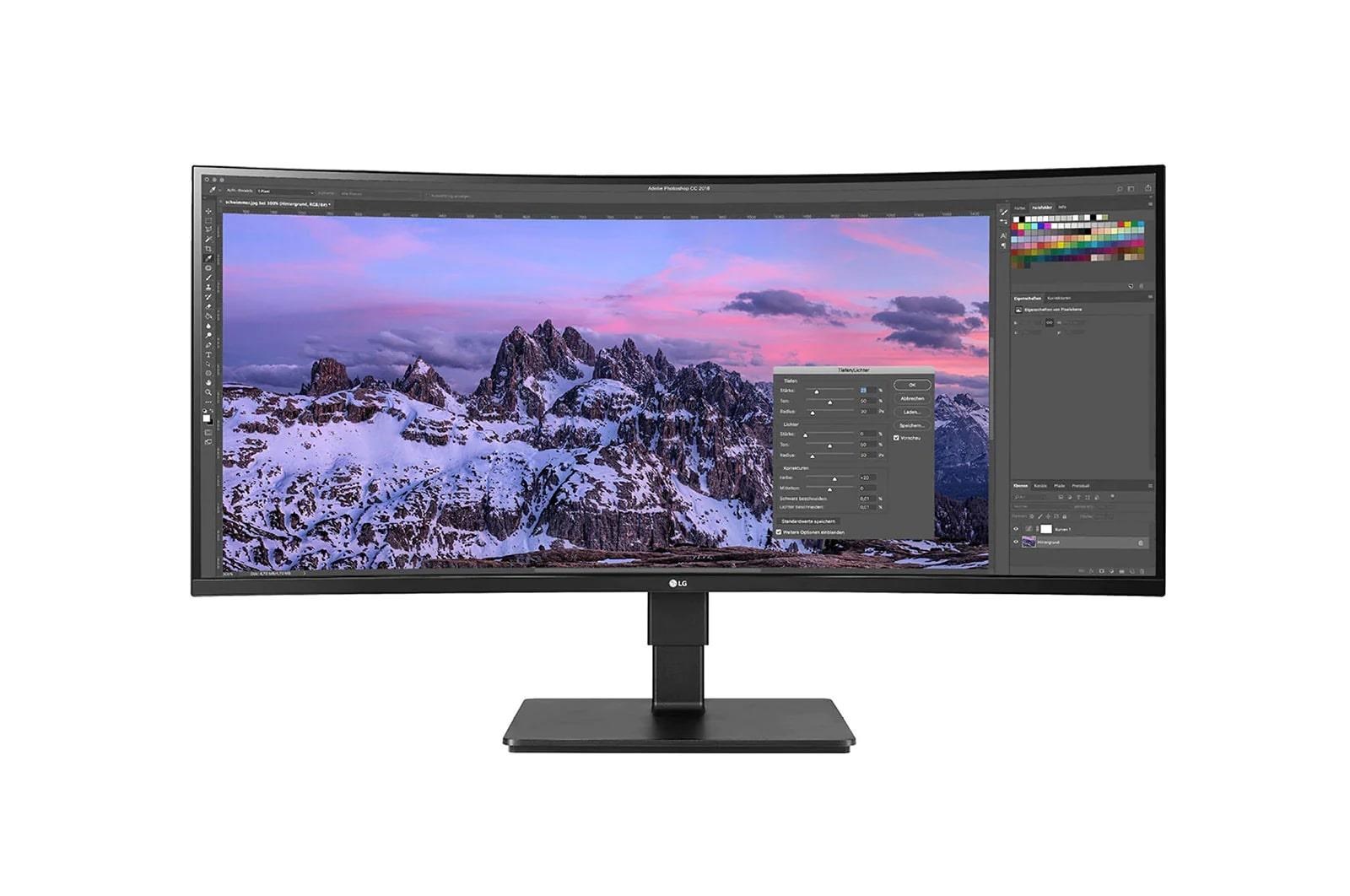 35" LG Ultrawide 35bn77cp-b - 3440x1440 (Uwqhd) - 100hz - VA - 90w Usb-c - Bildschirm