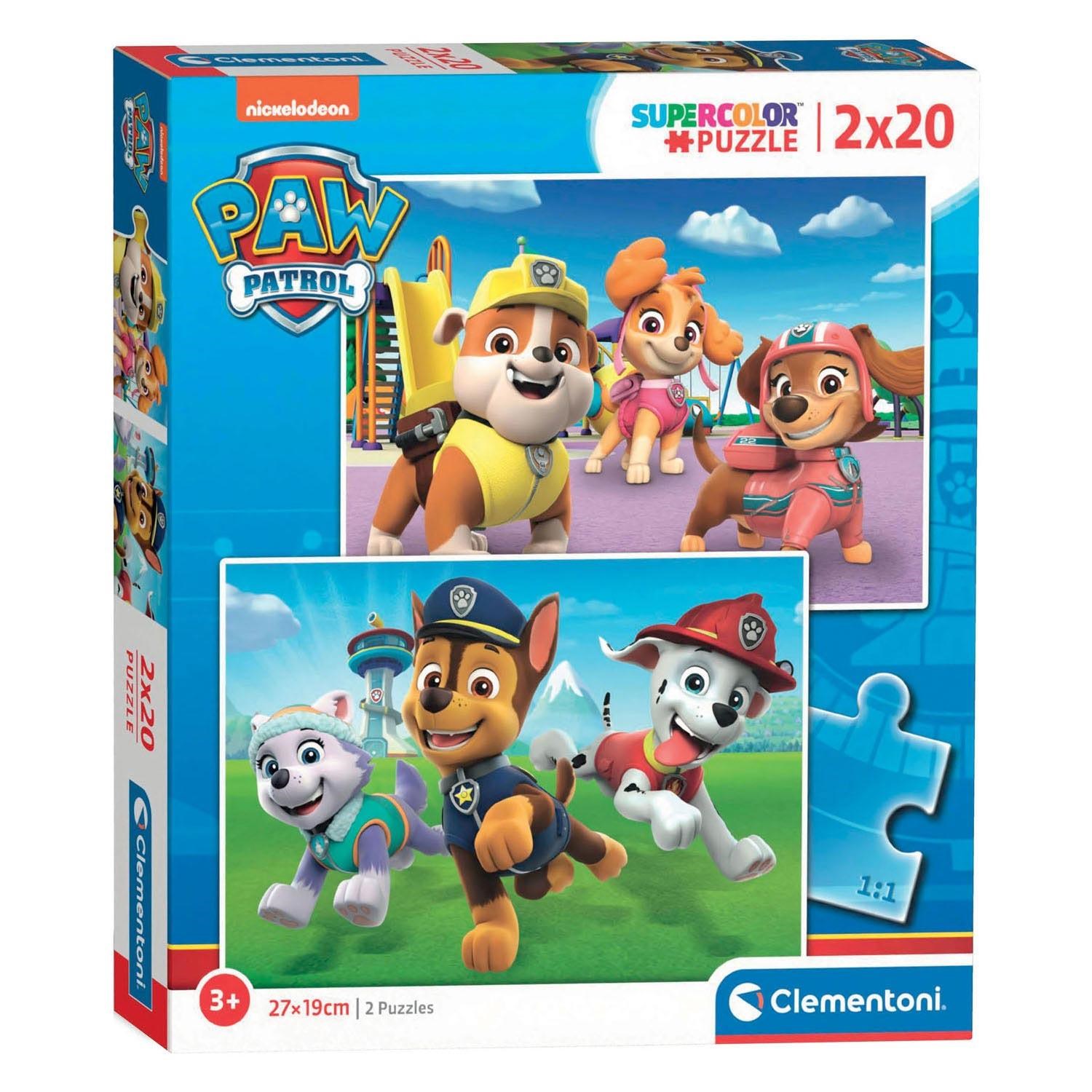 Clementoni Jigsaw Puzzle Paw Patrol 2x20st. 2D Puzzles