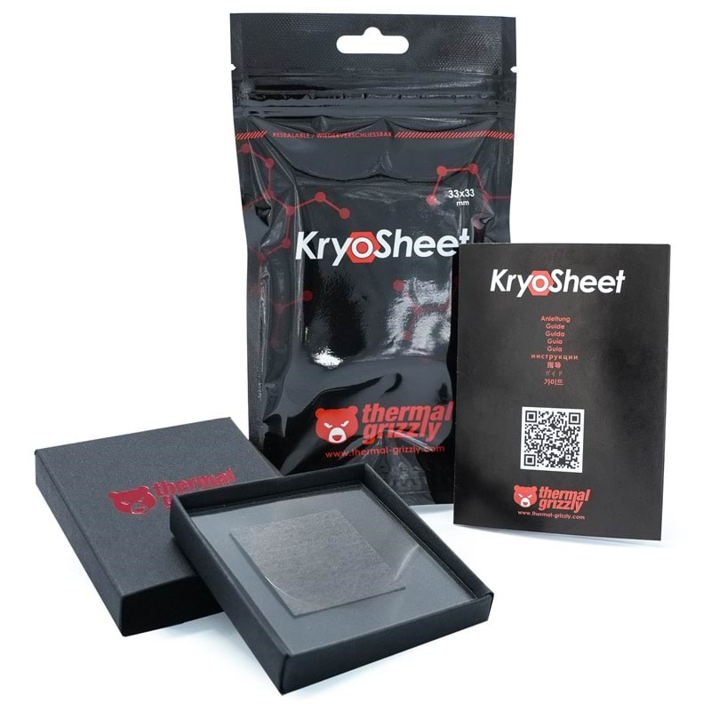 Thermal Grizzly Kryosheet Thermal Pad - 33 x 33 mm - Thermoplatte - Cpu Kuehler