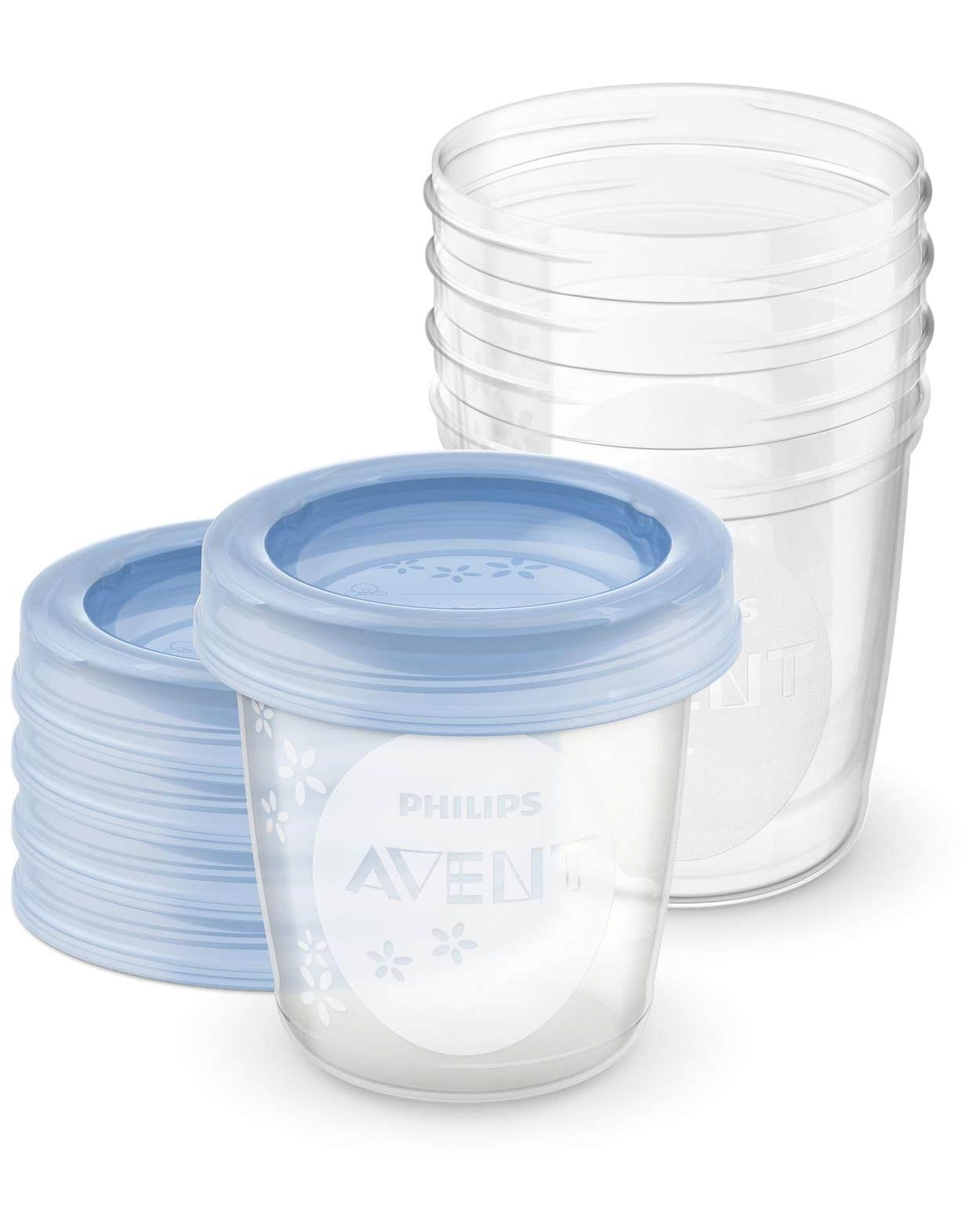 Philips Avent Scf619/05 Cups For Storing Breast Milk - 180 ml - Babypflege