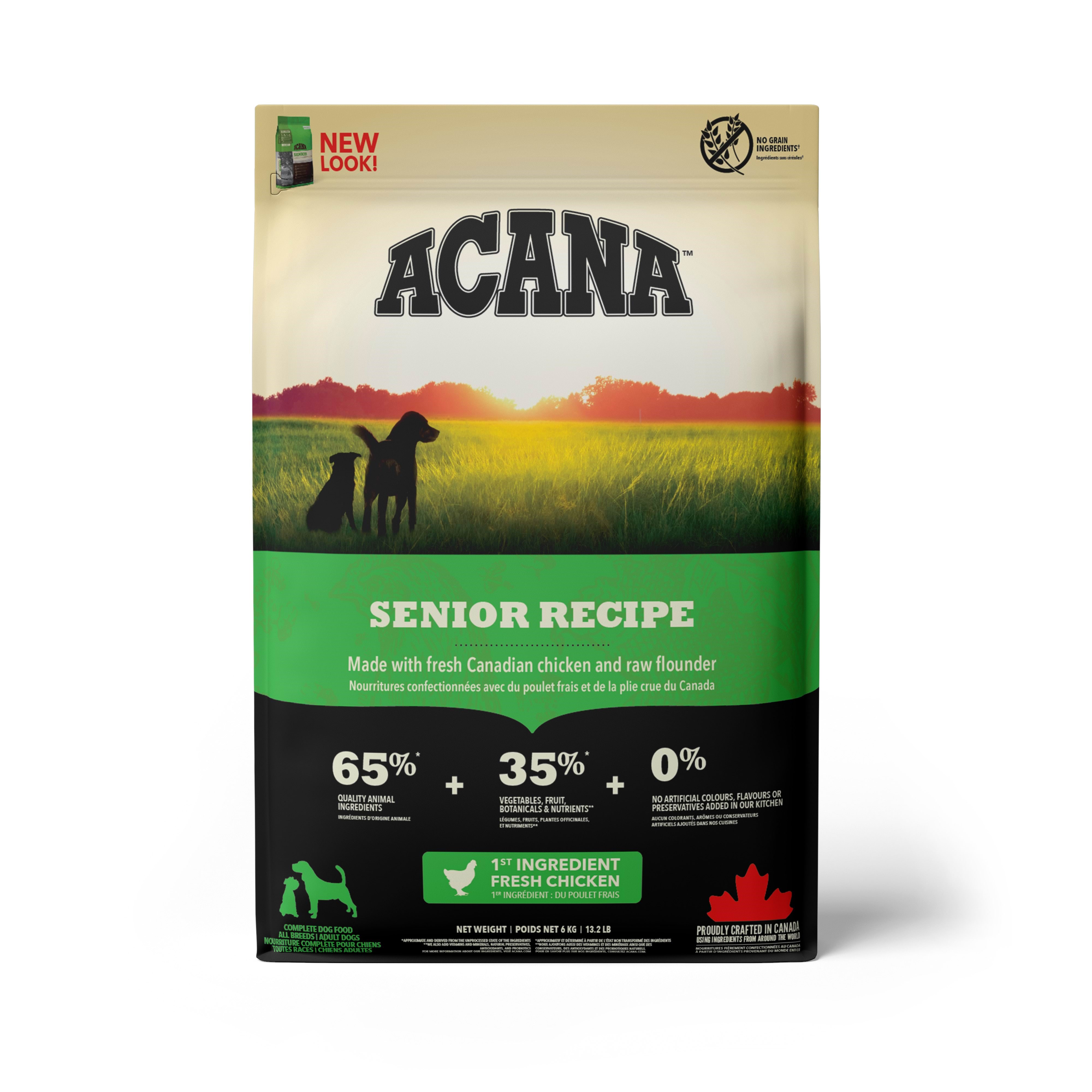 Acana Senior Recipe Dry Dog Food 11.4kg - Hunde Aca022e