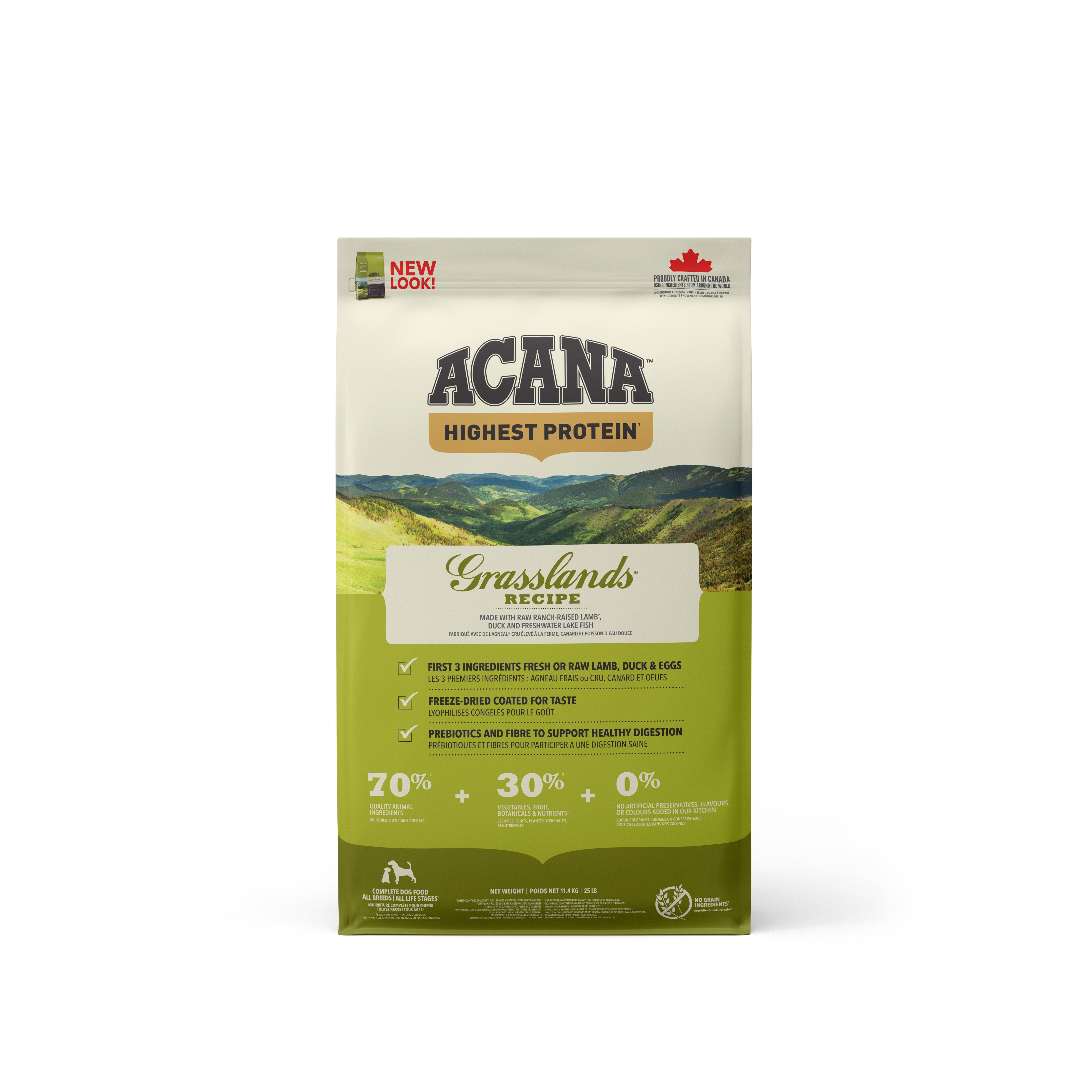Acana Grasslands Dry Dog Food 11.4kg - Hunde Aca043e