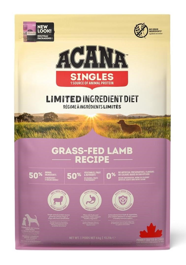 Acana Grass-fed Lamb Dry Dog Food 6kg - Hunde 064992570606