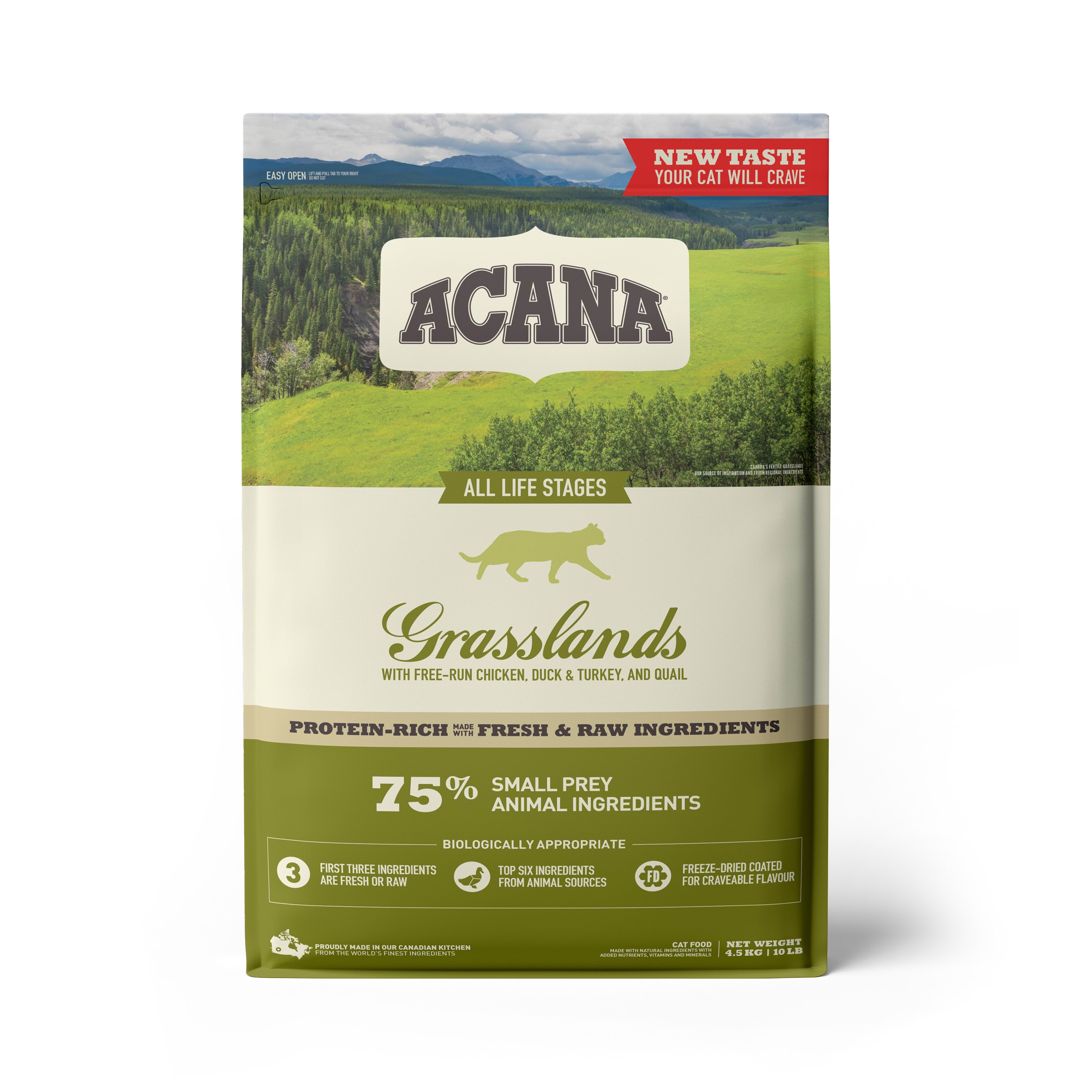 Acana Grasslands Dry Cat Food 4.5kg - Katzen 064992714727
