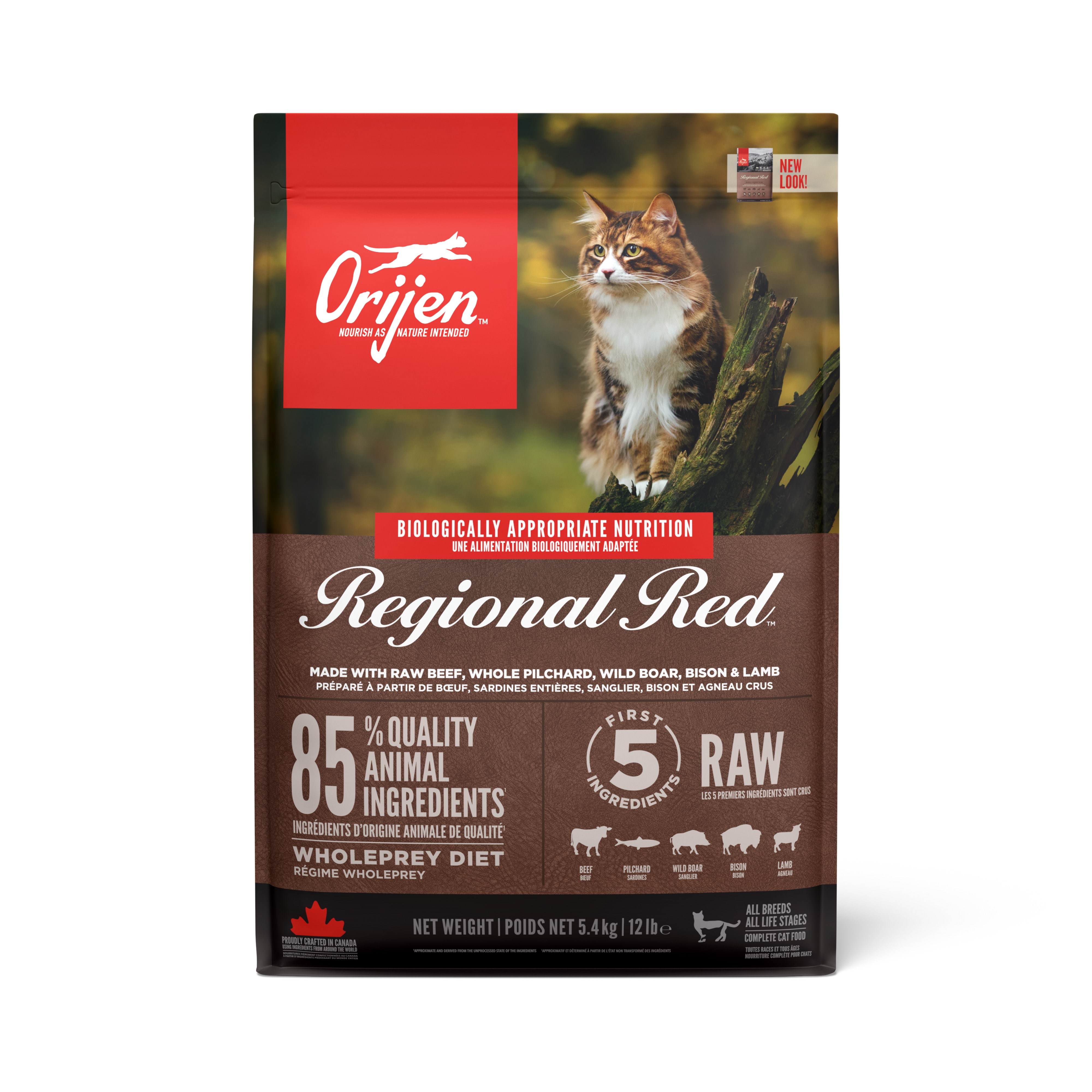 Orijen Regional Red Dry Cat Food 5.4kg - Katzen Ori078e