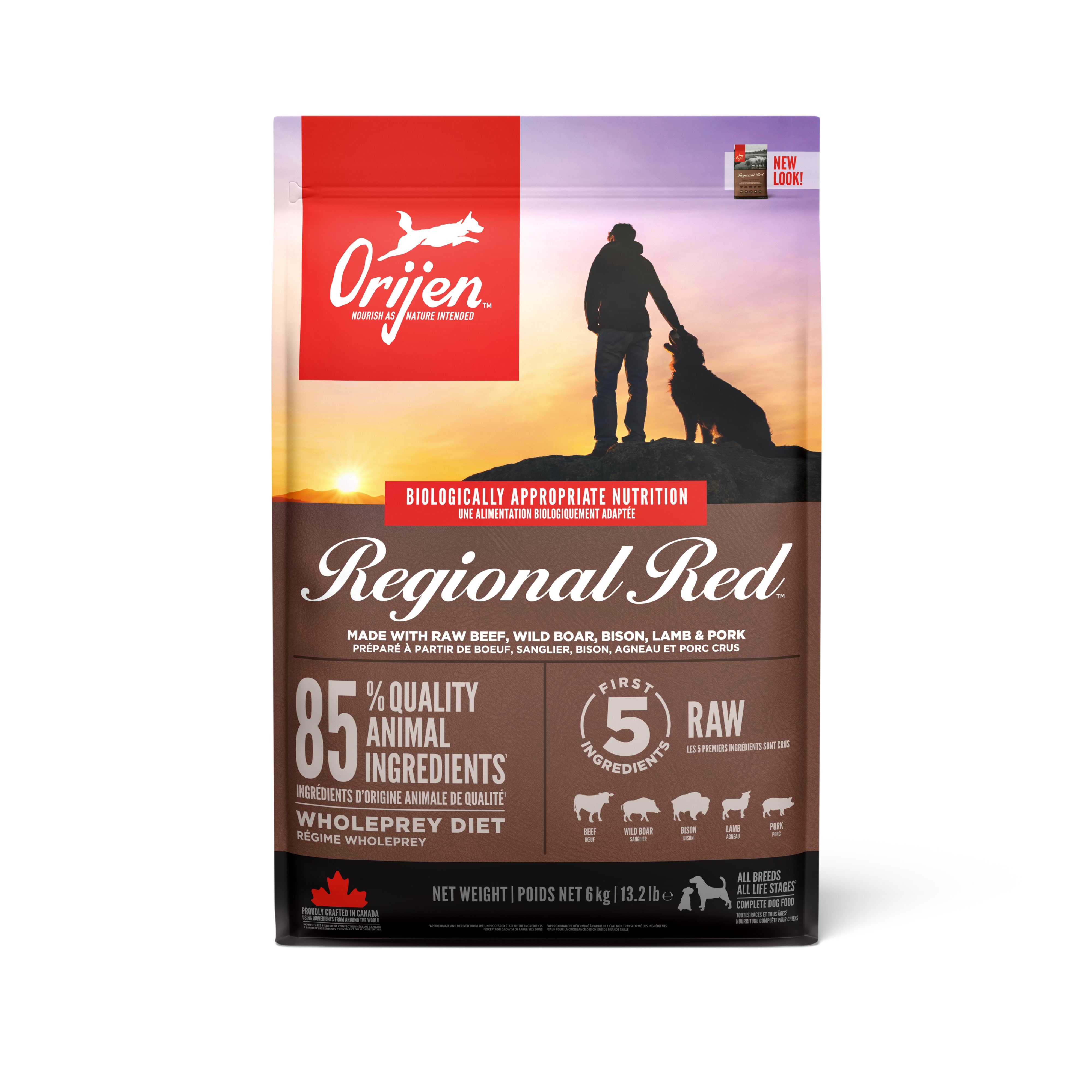 Orijen Regional Red Complete Dry Dog Food 2kg - Hunde Ori016e