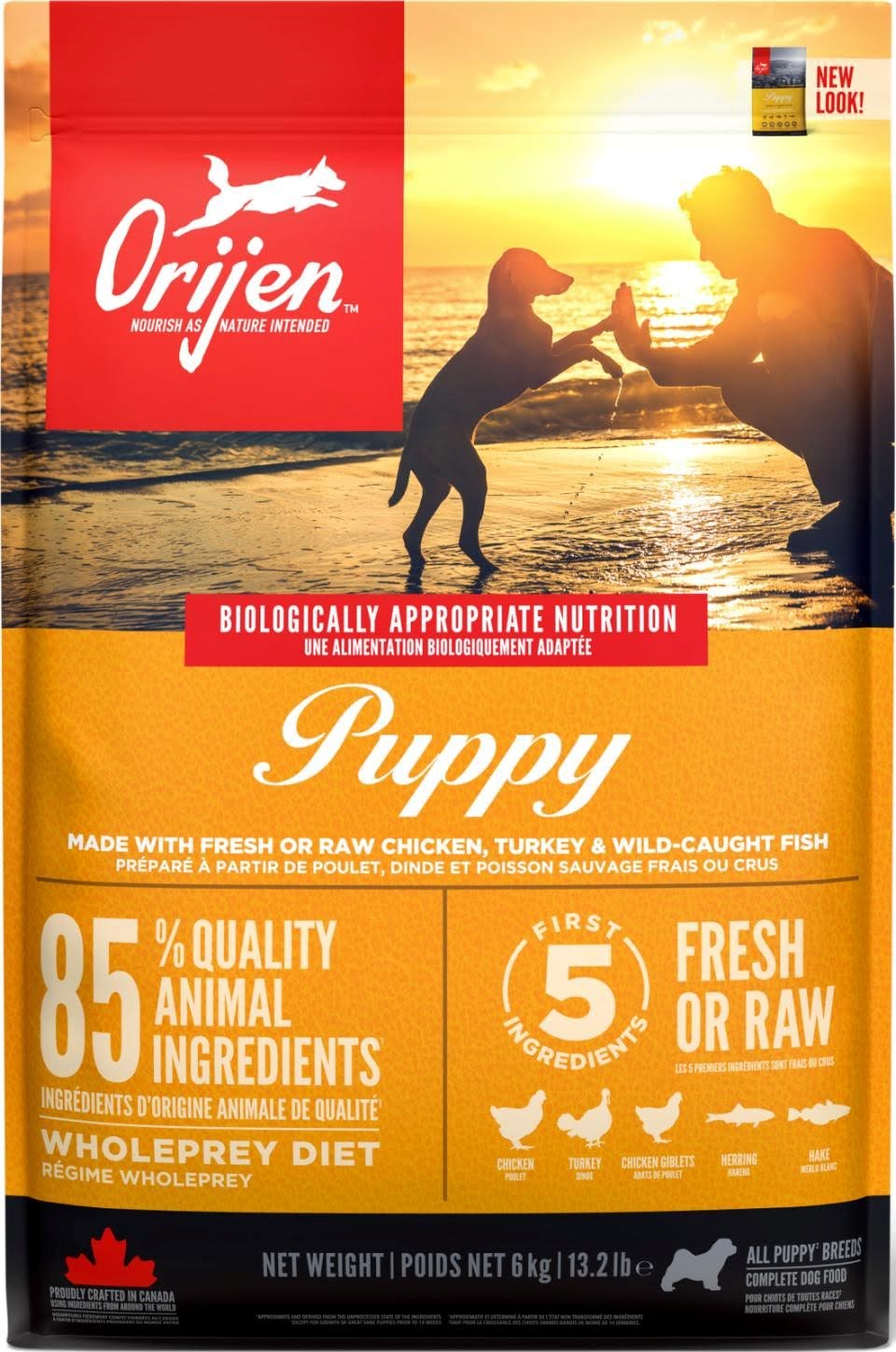 Orijen Puppy Complete Dry Dog Food 6kg - Hunde Ori003e