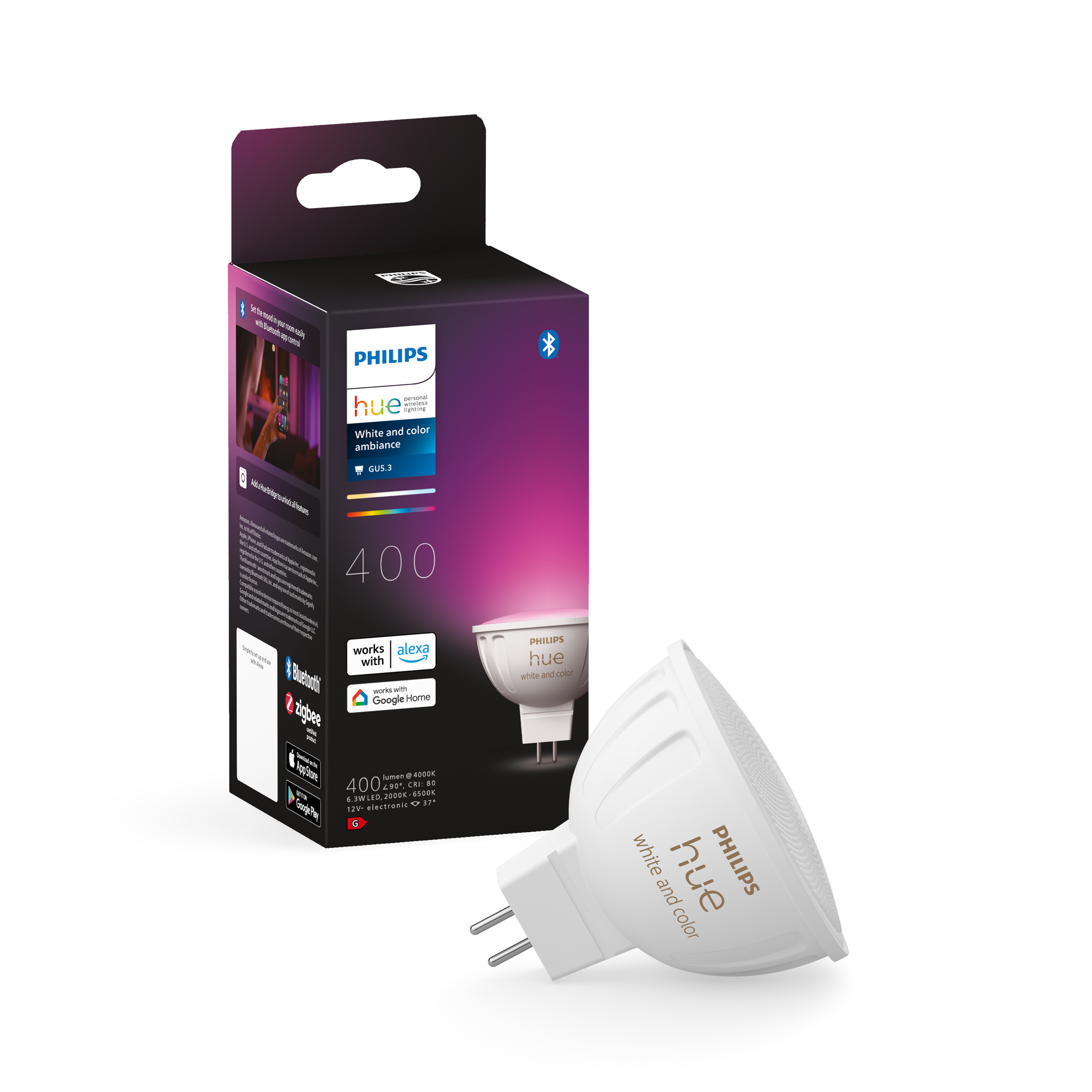 Philips Huewca 6.3W 12v Mr16 1-pack - Smart Home