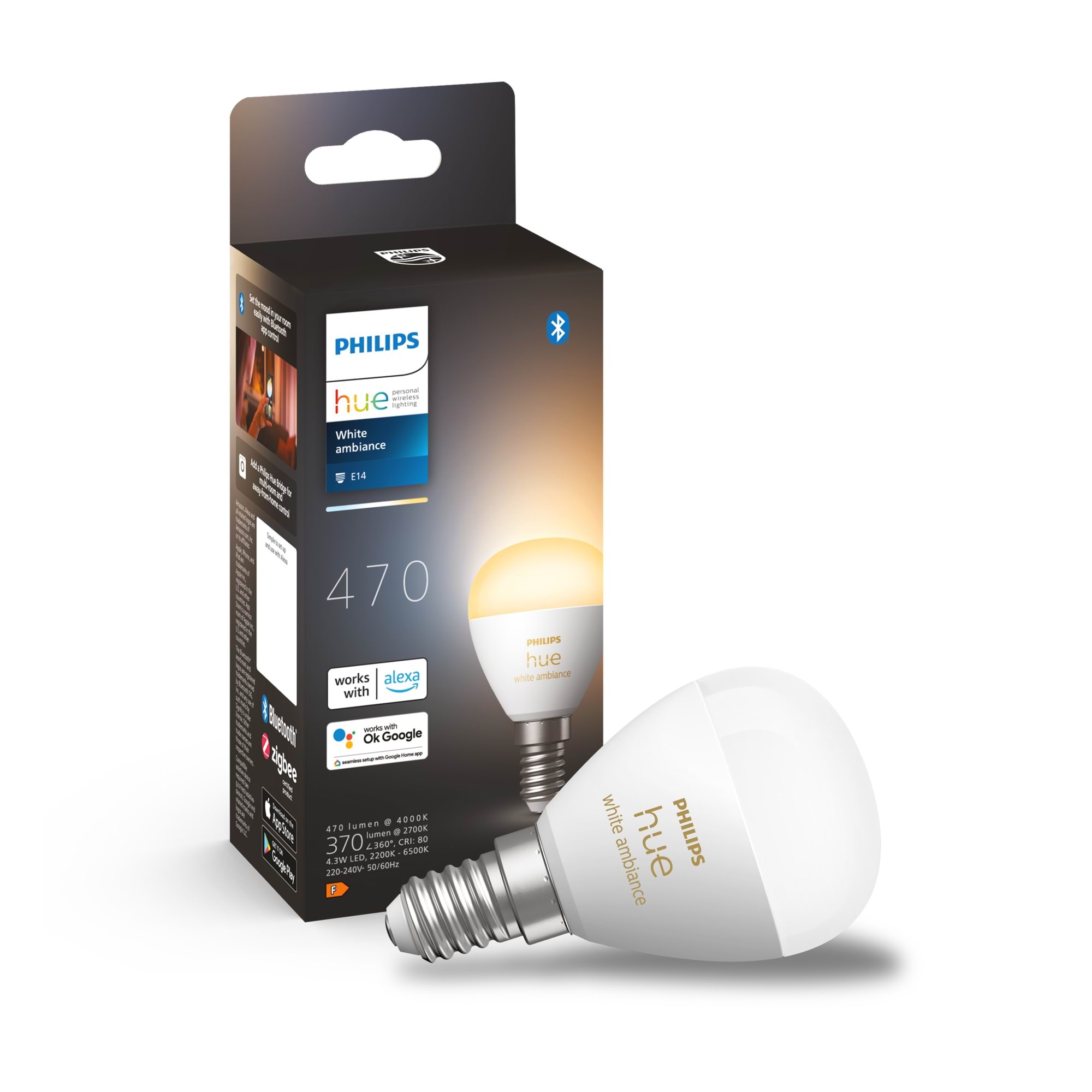 Philips Huewa 5.1W Luster E14 1 Pack - Smart Home