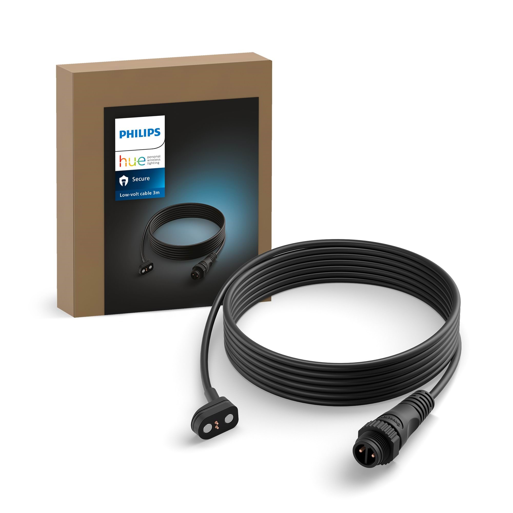 Philips Hue 3m Csa-2da Cable Black (24v Outdoor) - Smart Home