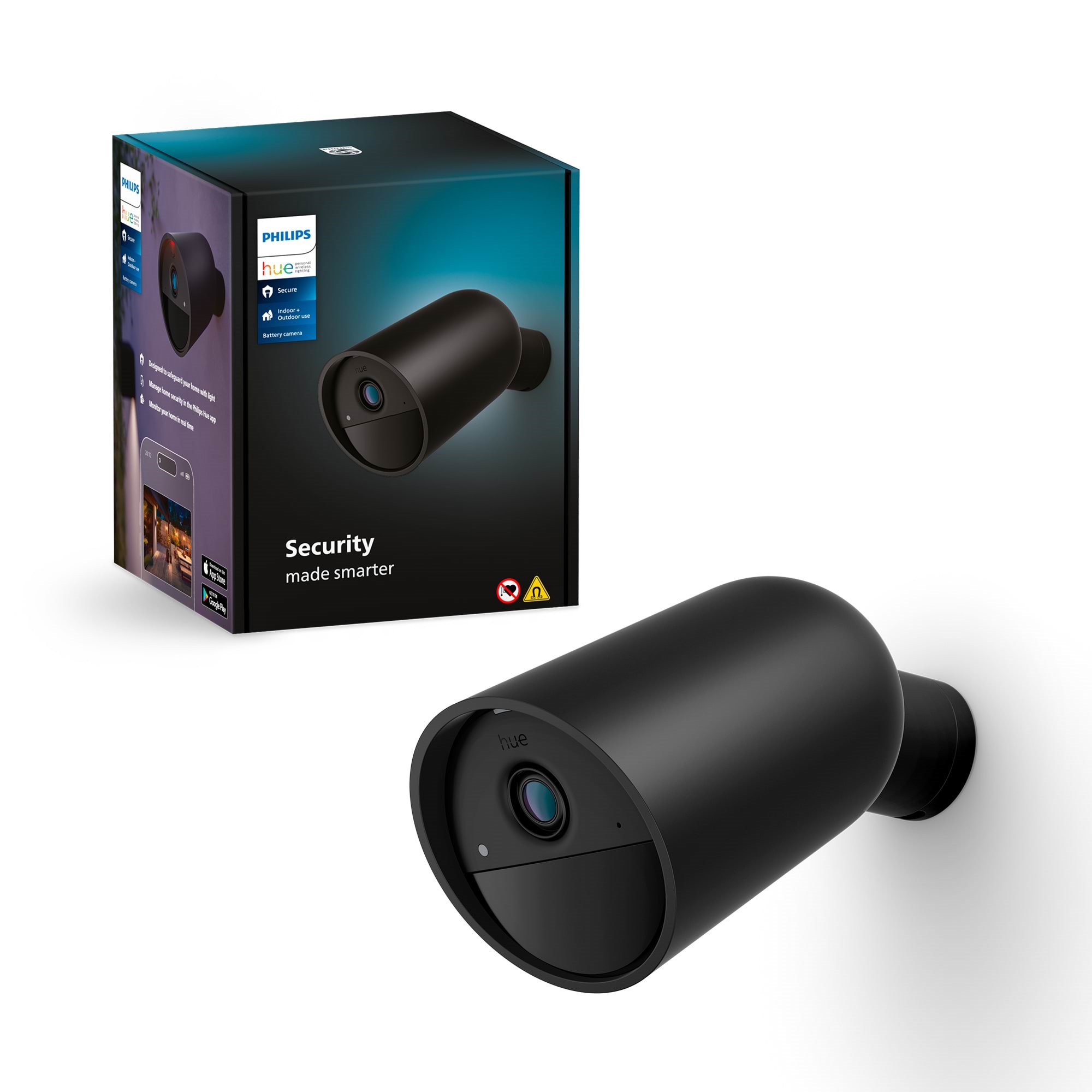 Philips Hue Secure Battery Camera (Black) - Smart Home 929003562602
