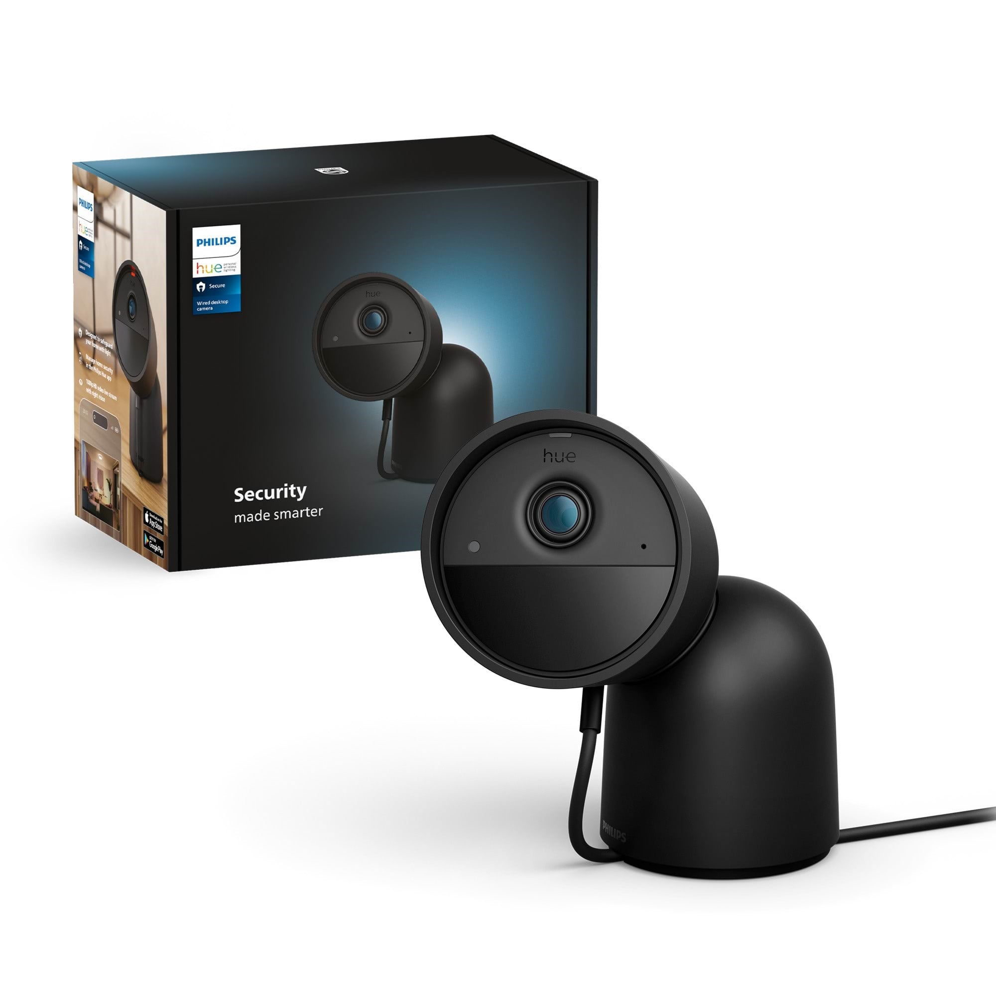 Philips Hue Secure Camera Wired Desktop Black - Smart Home 929003562504