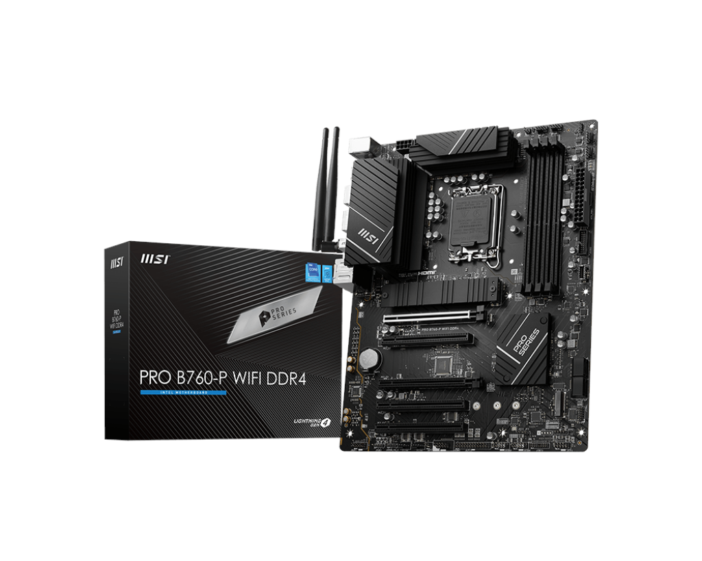 Msi Pro B760-p Wifi Ddr4 Mainboard - Intel B760 - Intel Lga1700 - Ddr4 Ram - Atx