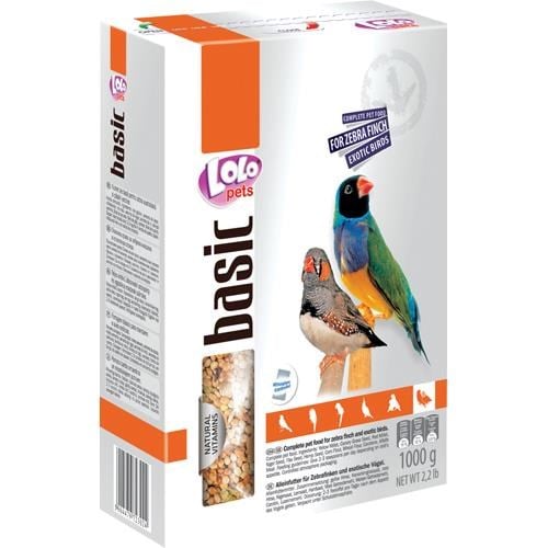 Lolo Pets Zebra Finch And Exotic Bird Food 1kg - Essen Snacks Vitamine Ff72302