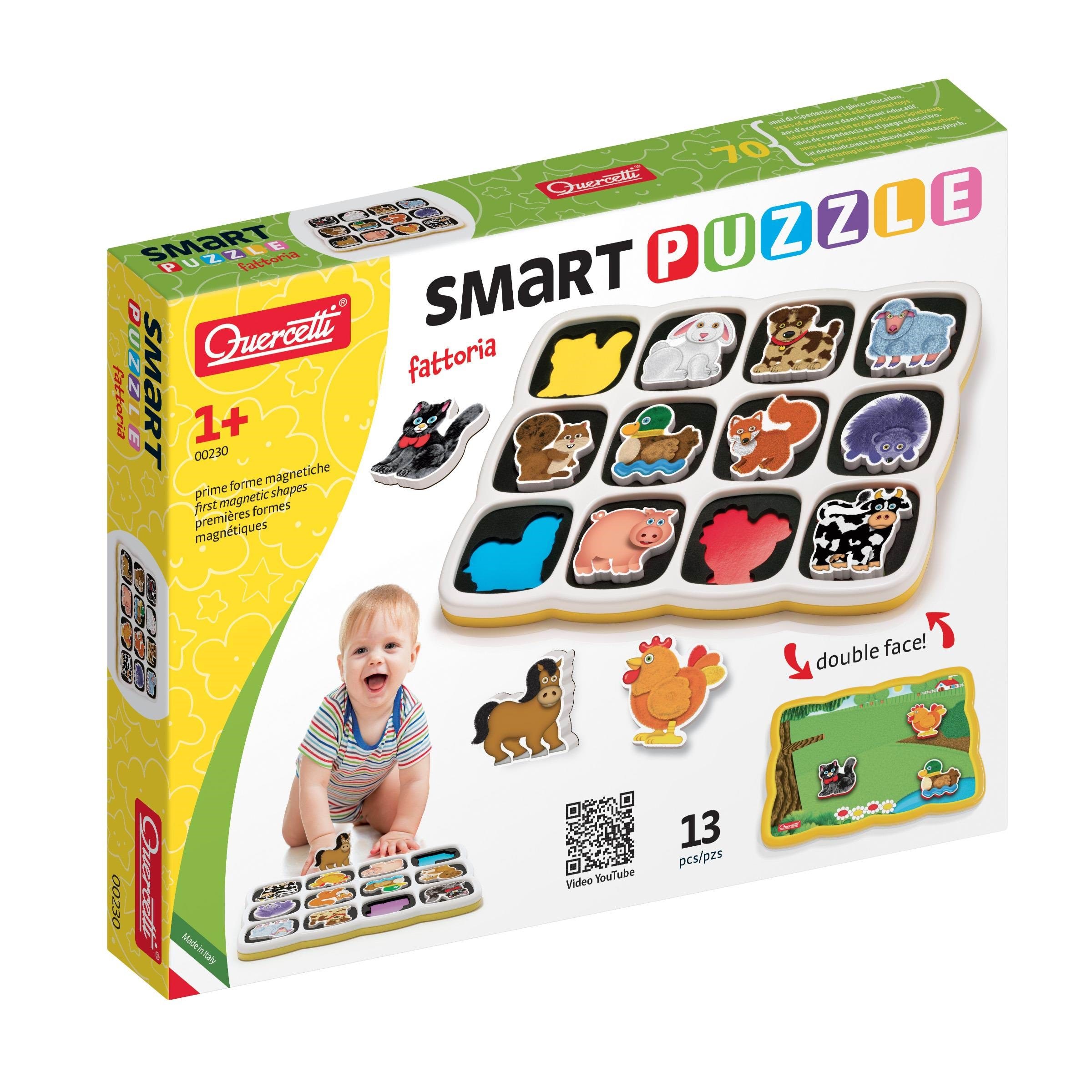 Quercetti Smart Puzzle Farm - Baby Spielzeug