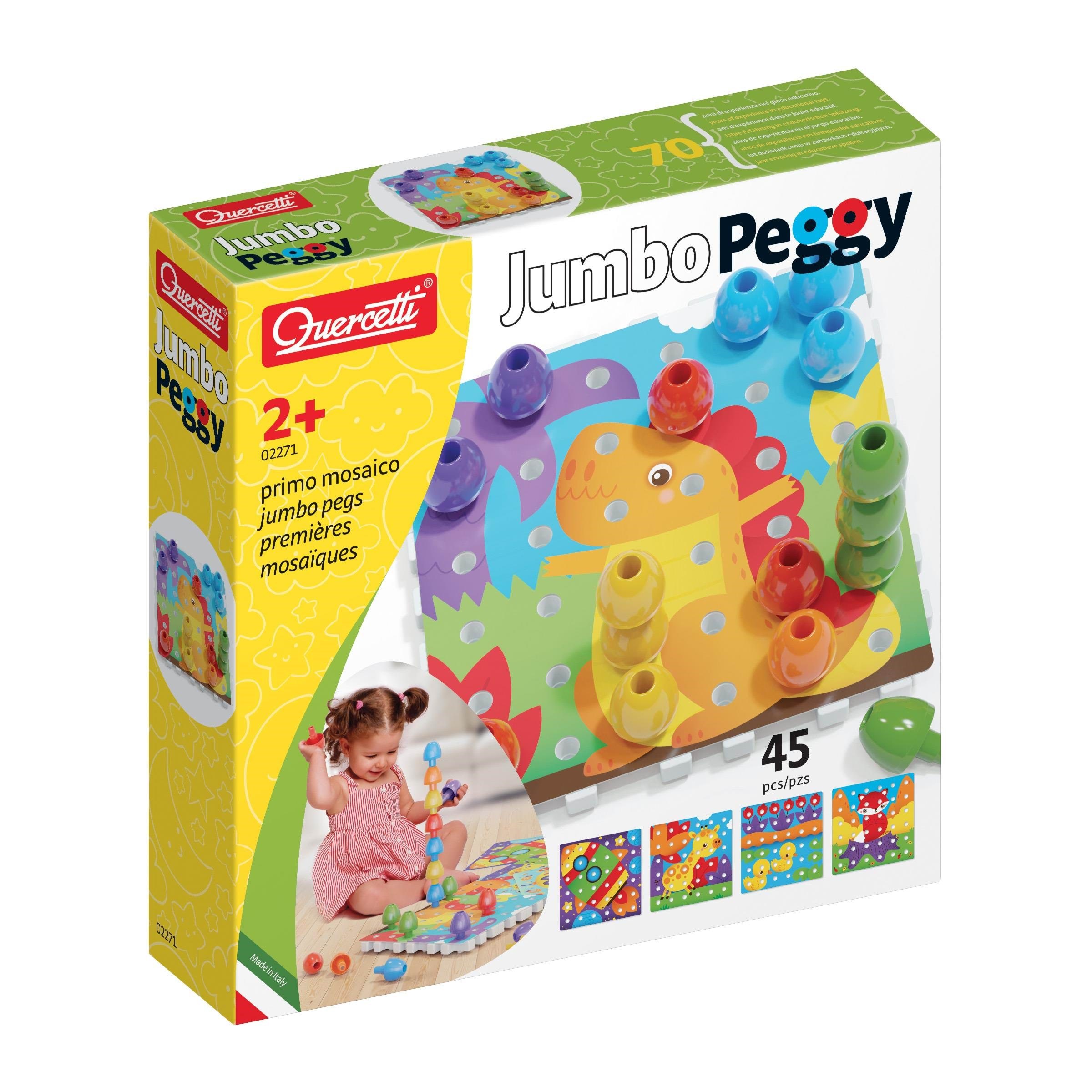 Quercetti Jumbo Peggy (45 Pcs) - Baby Spielzeug
