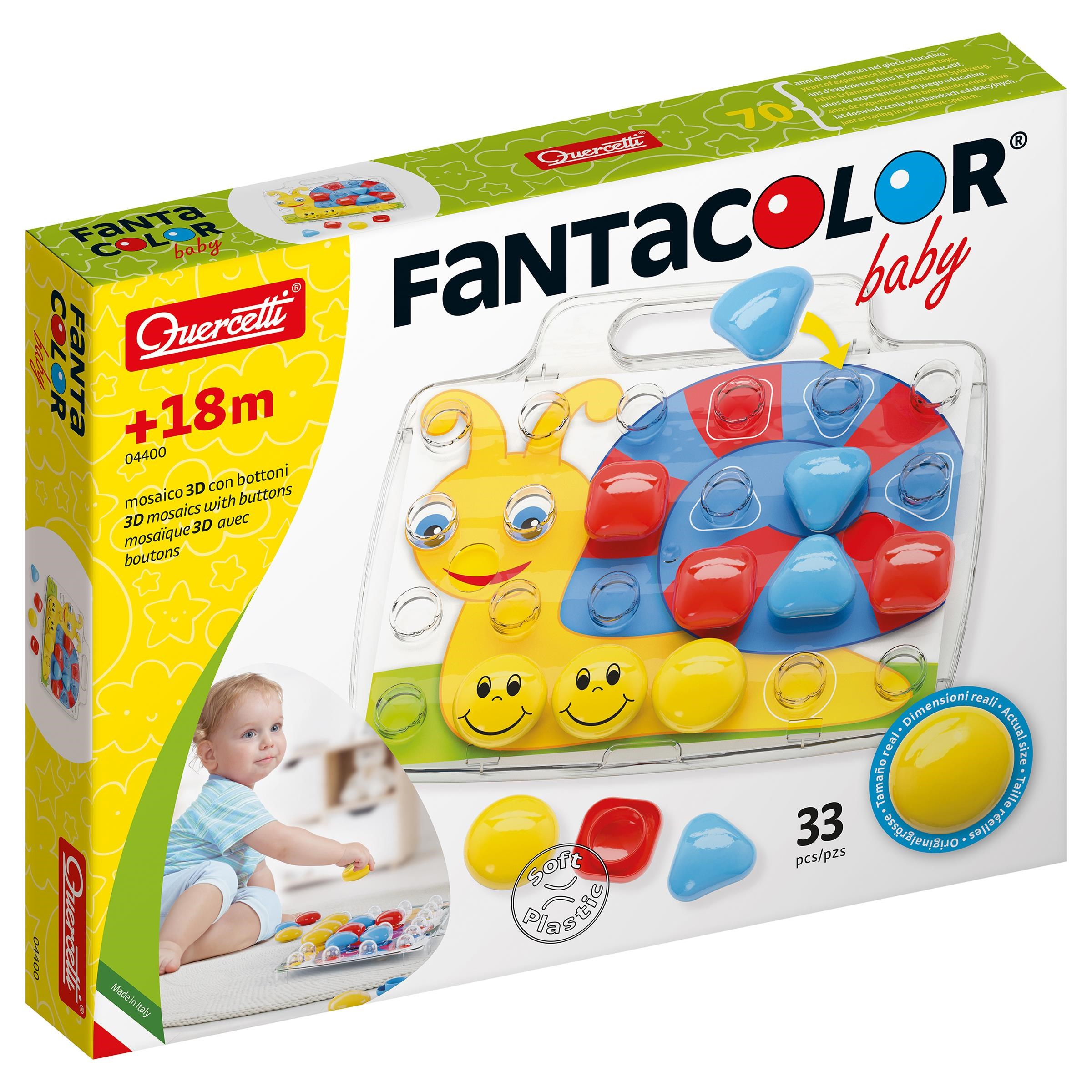 Quercetti Fantacolor Baby Starter Set (33 Pcs) - Baby Spielzeug Qu-4400