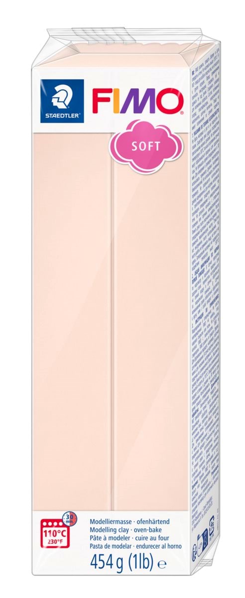 Staedtler Mod. Clay Fimo Soft 454g Pale Pink - Hobby Zubehoer 8021-43