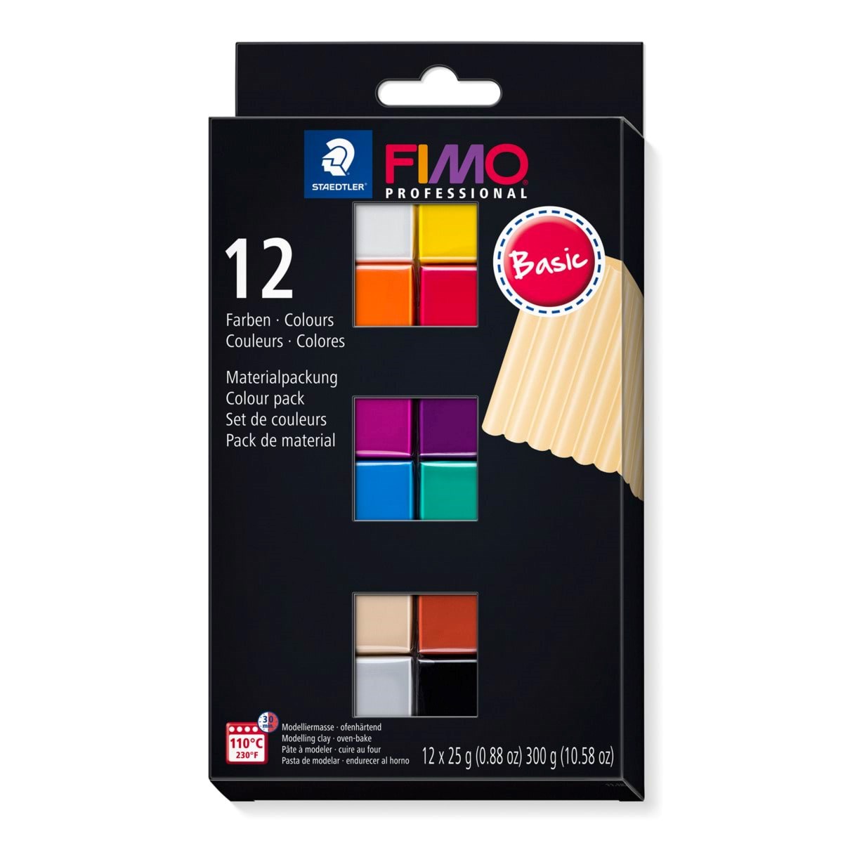 Staedtler Set Mod. Clay Fimo Prof MP Bac - Hobby Zubehoer 8043 C12-1