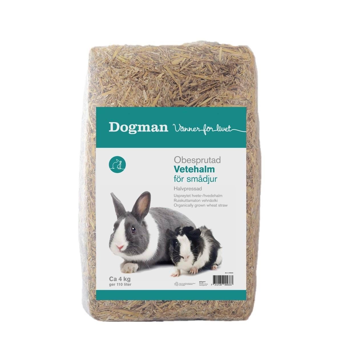 Dogman Wheat Straw 4kg 110l - Nagetiere