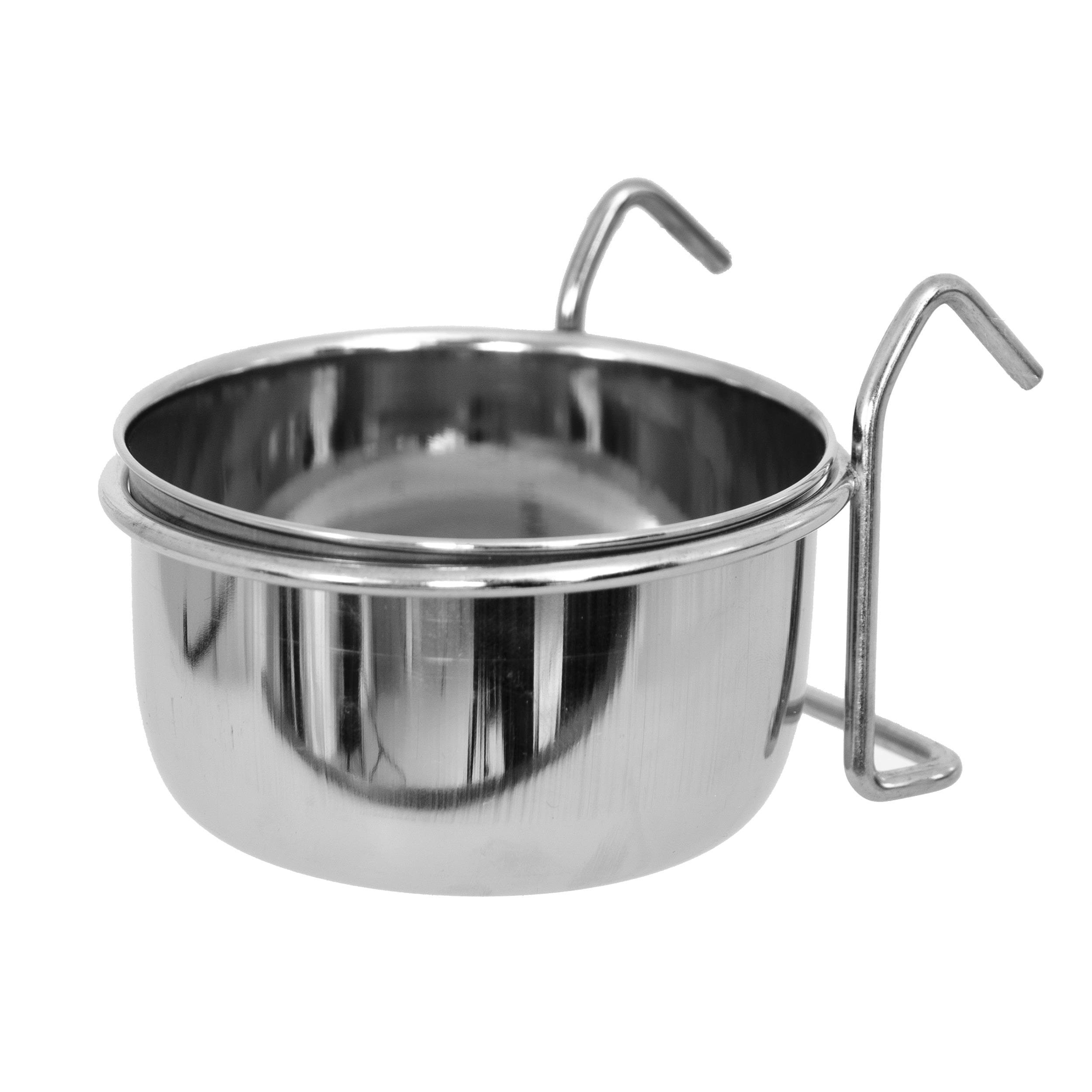 Dogman Edelstahlnapf Mit Käfighalterung 600ml - Cages Houses And Accessories