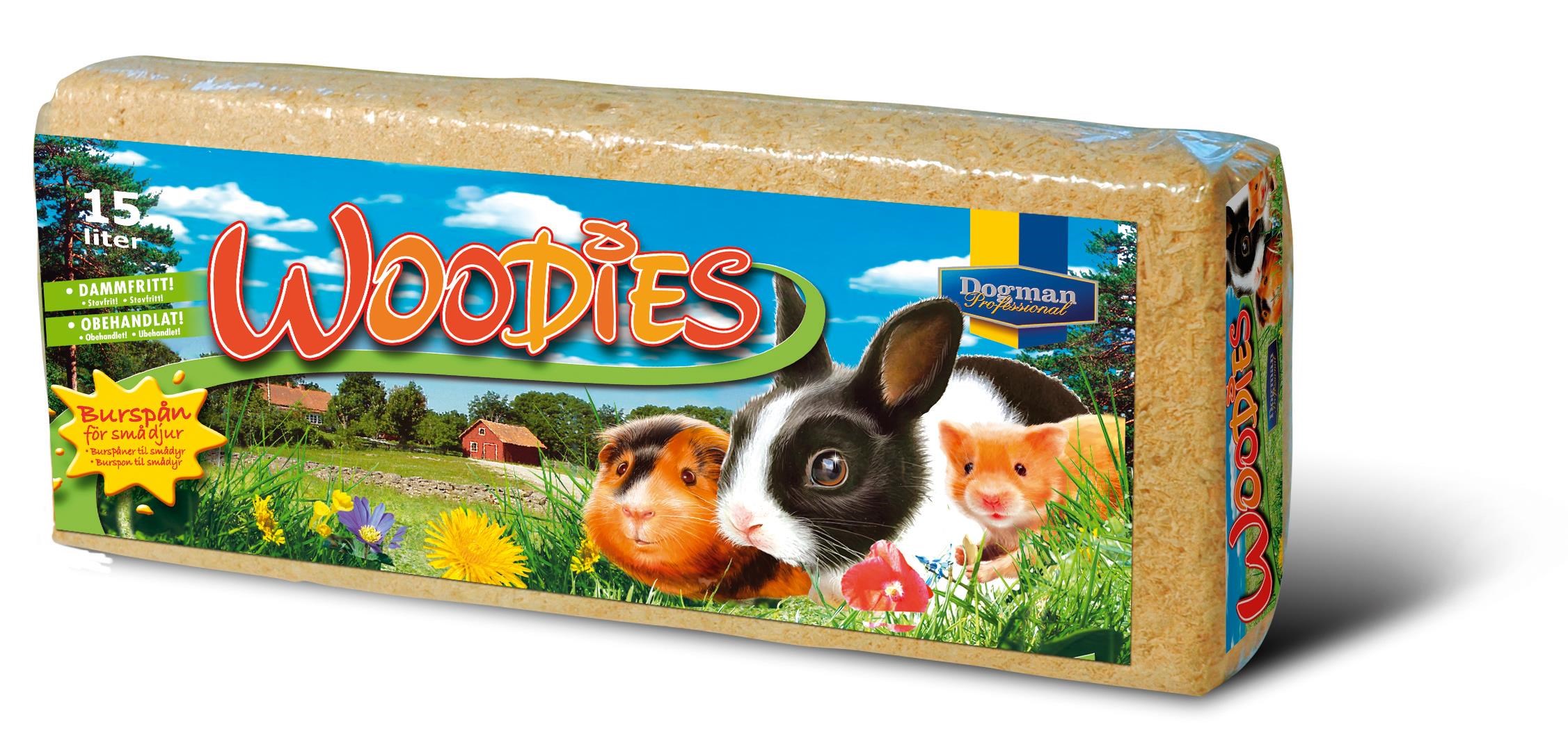 Dogman Woodies Kleintierstreu 15l - Nagetiere