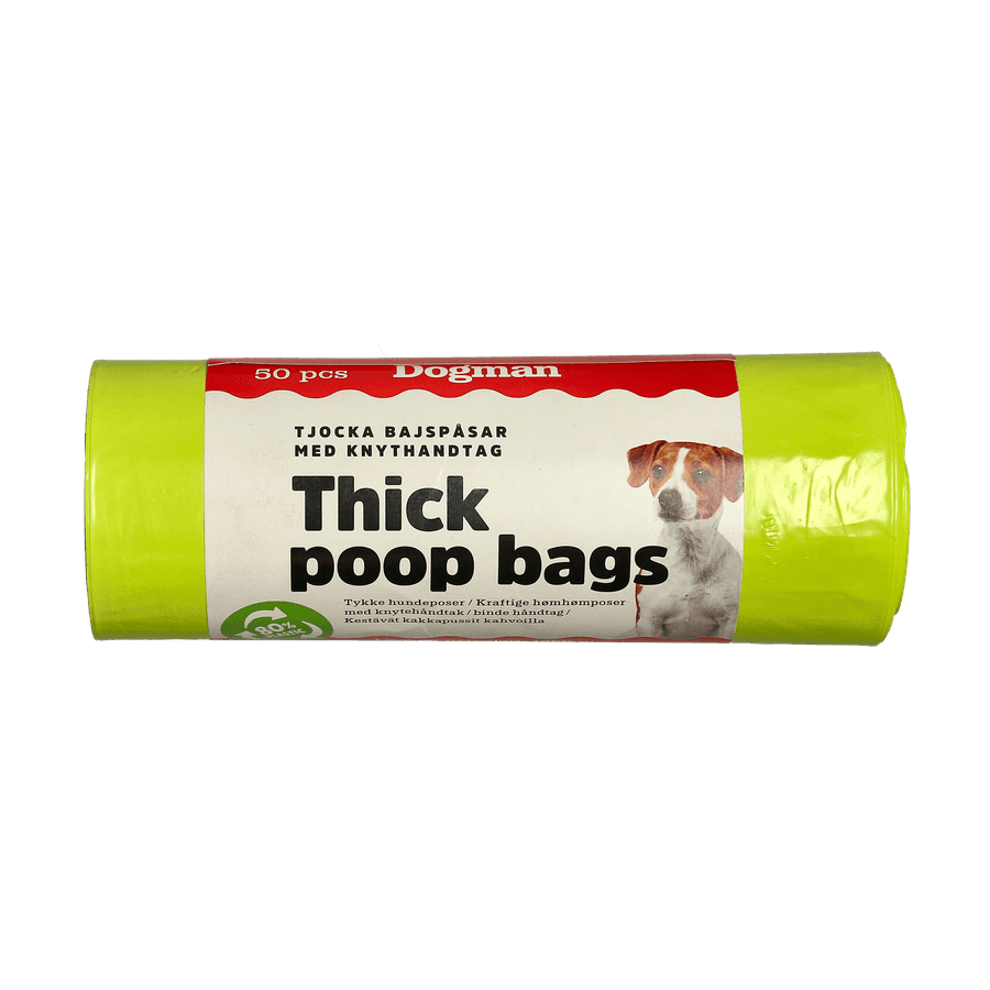 Dogman Dicke Kotbeutel Mit Bindehenkeln Lime (50er-pack) - Hunde 738831