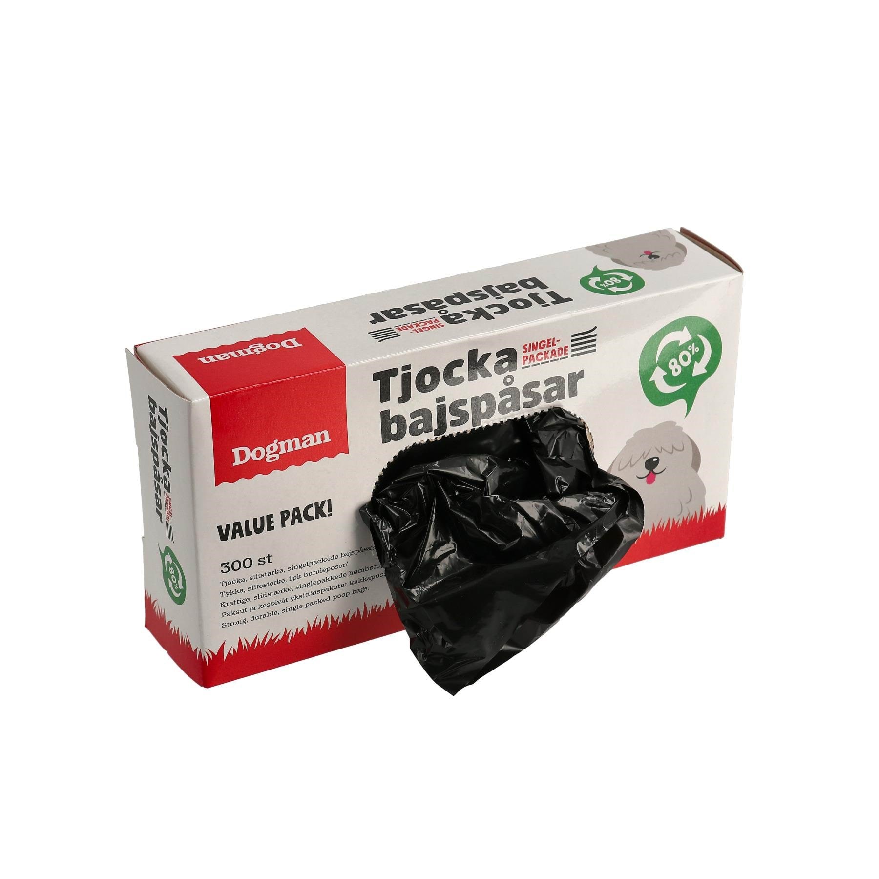 Dogman Poop Bags Thick 300p - Hunde 738899