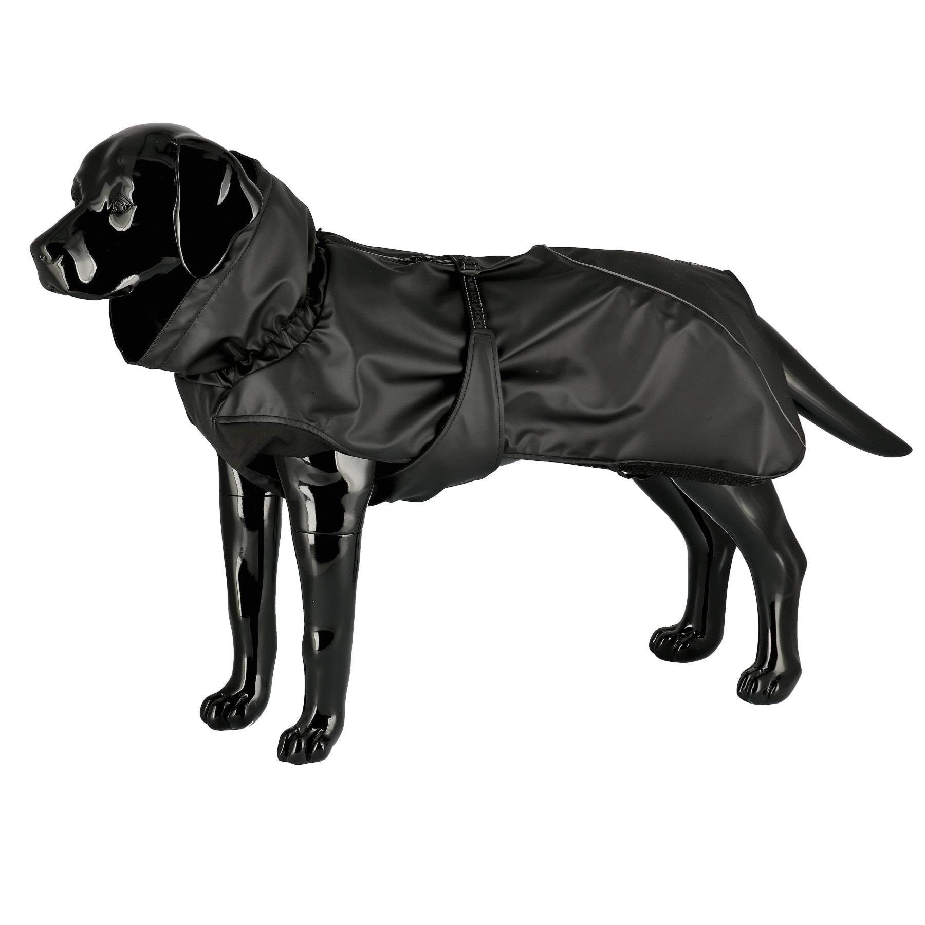Dogman Dog Raincoat Aqua Black 60cm - Hunde