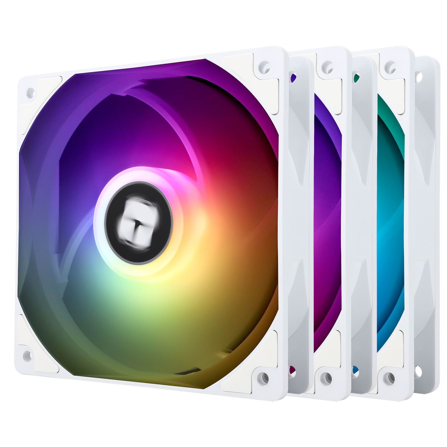 Thermalright Tl-c12cw-s Argb - White (3-pack) - Gehäuselüfter - 120mm - Weiß Mit Rgb Led - 26 Dba - Gehaeuseluefter