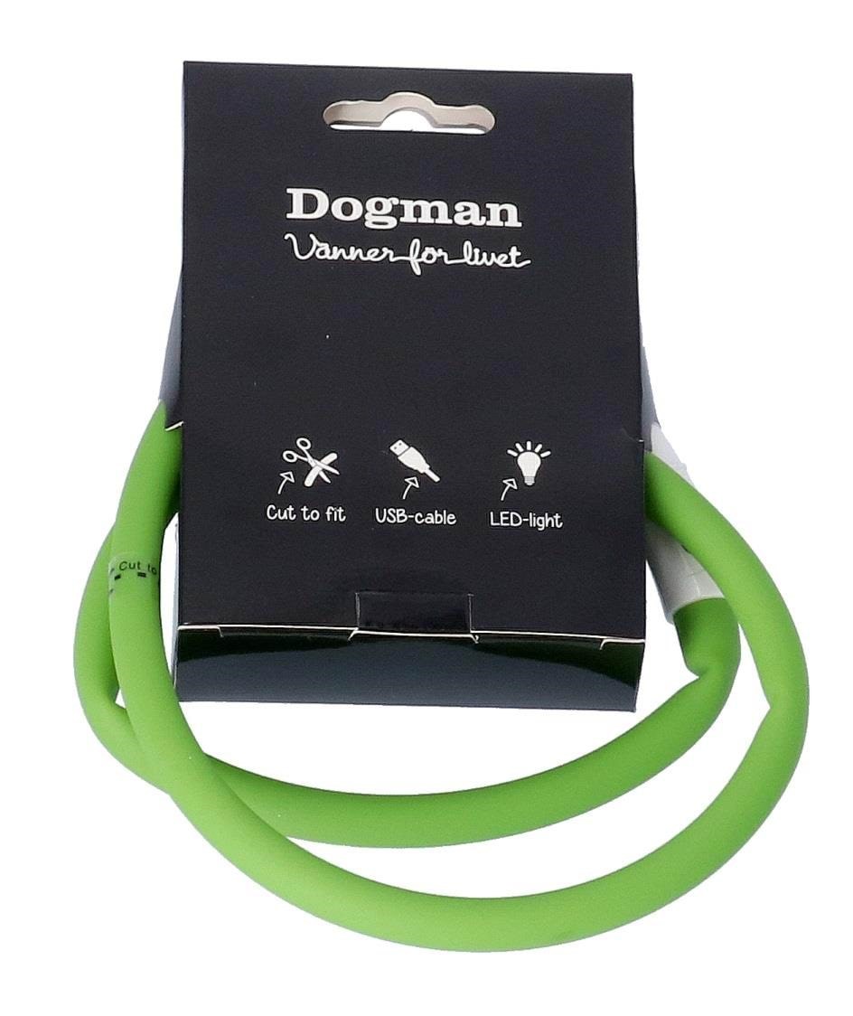 Dogman Flashing Led Collar Green - Hunde 260619