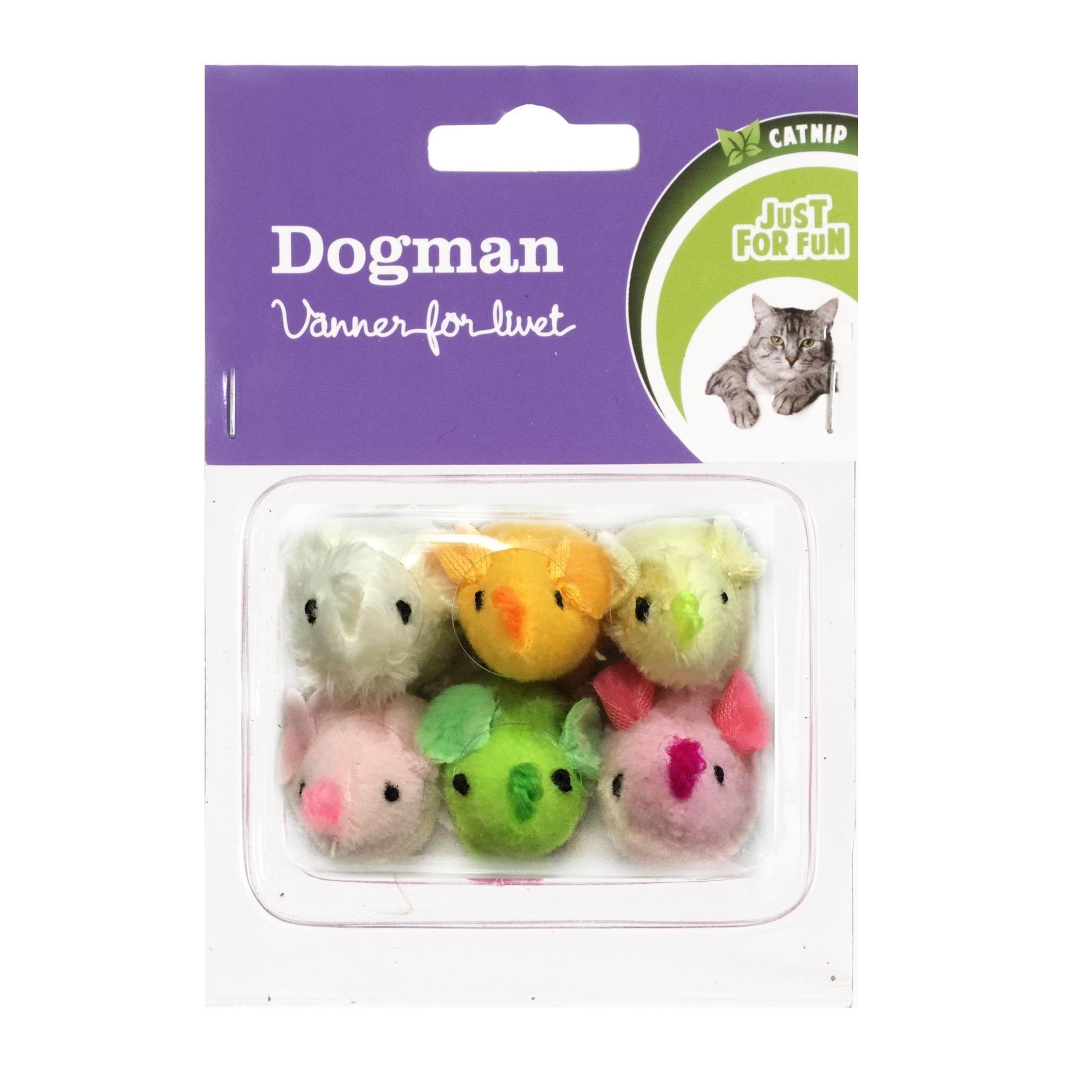 Dogman Katzenspielzeug Mäuse Mit Katzenminze (6er-pack) 331121