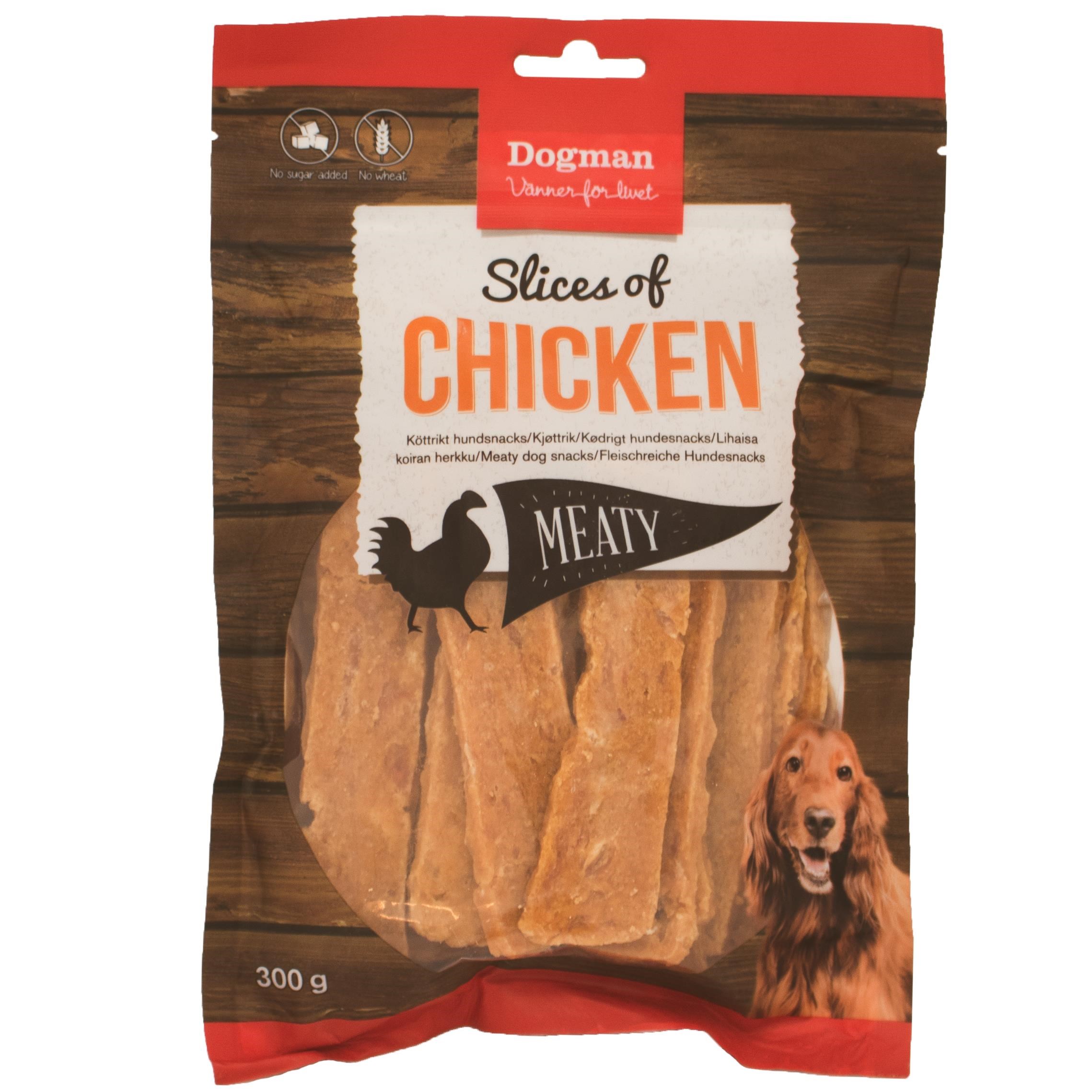 Dogman Meaty Chicken Slices Grain-free Dog Treats 300g - Hunde
