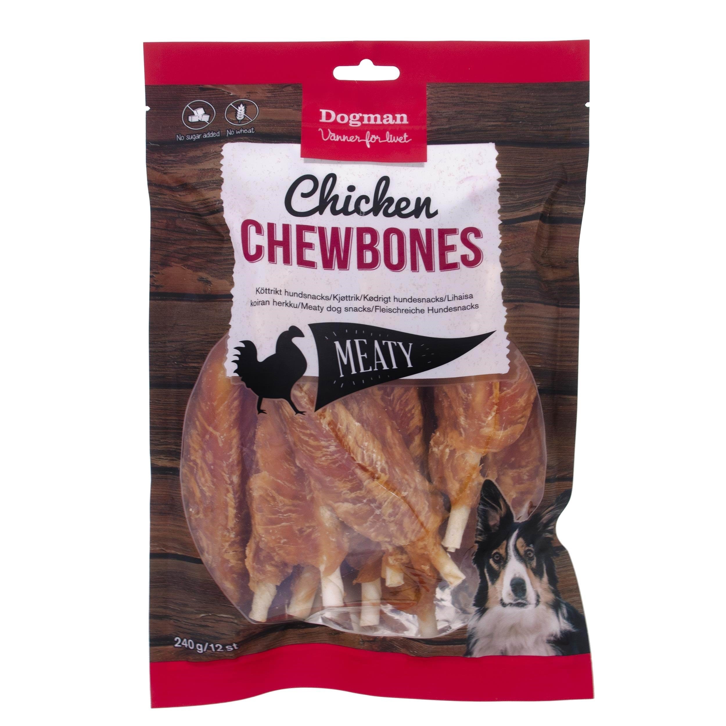 Dogman Chicken Chew Bones 12p - Hunde