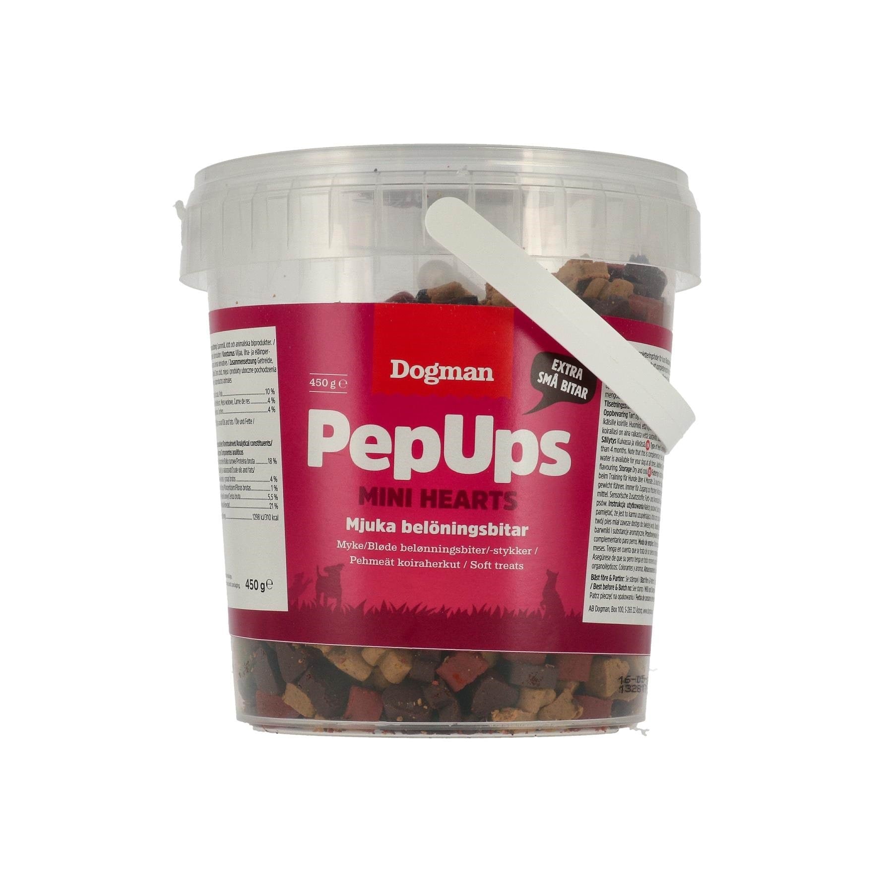 Dogman Dog Treats Pepups Mini Hearts 450g - Hunde