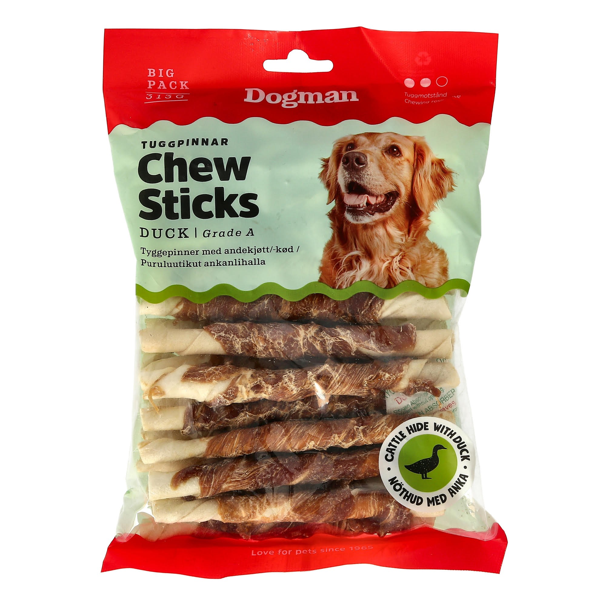 Dogman Kaustangen Mit Ente 25er-pack (313g) - Hunde 310239